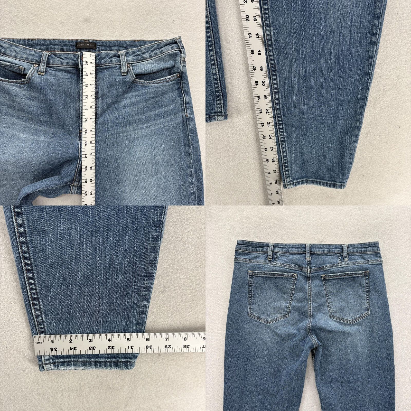 Silver Jeans Co. Silver Jeans High Rise Skinny Jeans Womens 16 Blue Medium Wash Stretch Denim Slim 5-Pocket N/A Autumn Womens Size 38" / US 16 / IT 52 - 8 Thumbnail