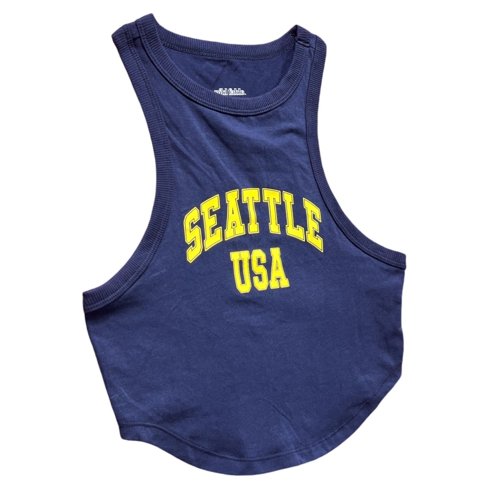 Other Wild Fable - Women's Graphic Tiny Tank - Navy Blue - Small Size S / US 4 / IT 40 - 14 Thumbnail