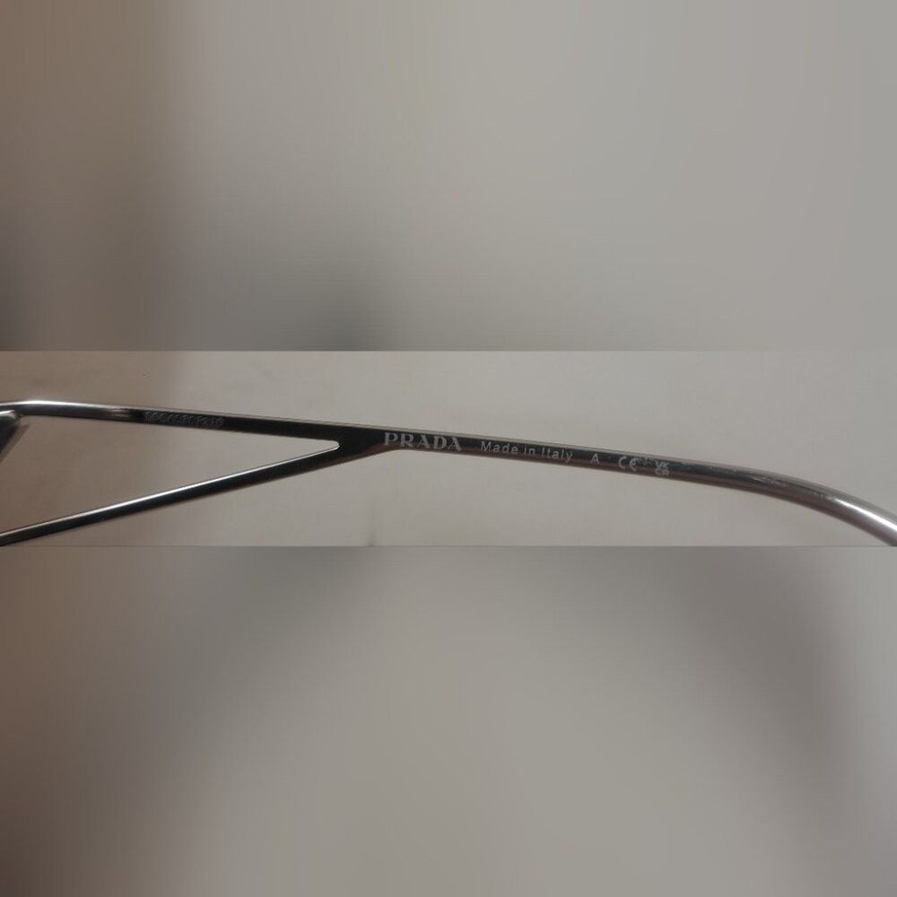 Prada NWT Prada Women's Sunglasses SPR 57YS Silver Grey Gradient Size ONE SIZE - 6 Thumbnail