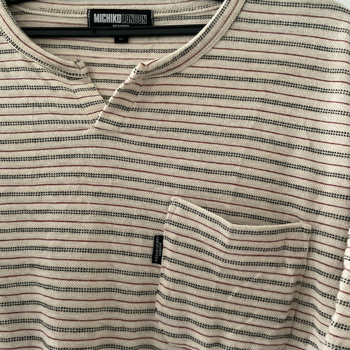 Michiko Koshino London Vintage Michiko Koshino London Buttonless Designer Stripe Size US M / EU 48-50 / 2 - 6 Thumbnail