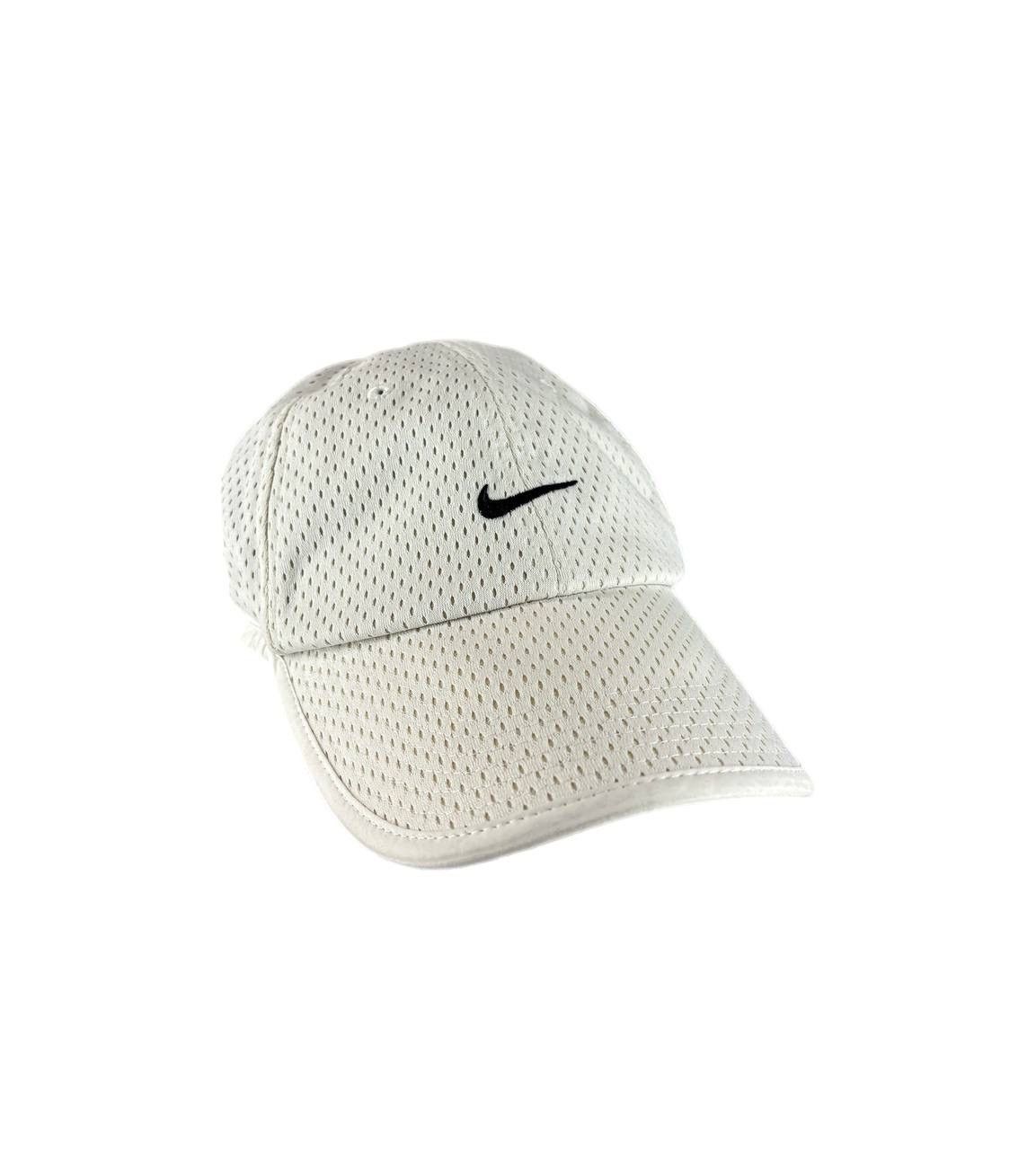 Nike Nike vintage swoosh emroidered logo mesh white cap Size ONE SIZE - 1 Thumbnail
