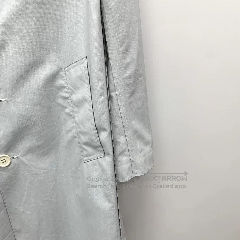 Thom Browne Thom Browne Light gray striped wool collar with single but Size XS / US 0-2 / IT 36-38 - 4 Thumbnail