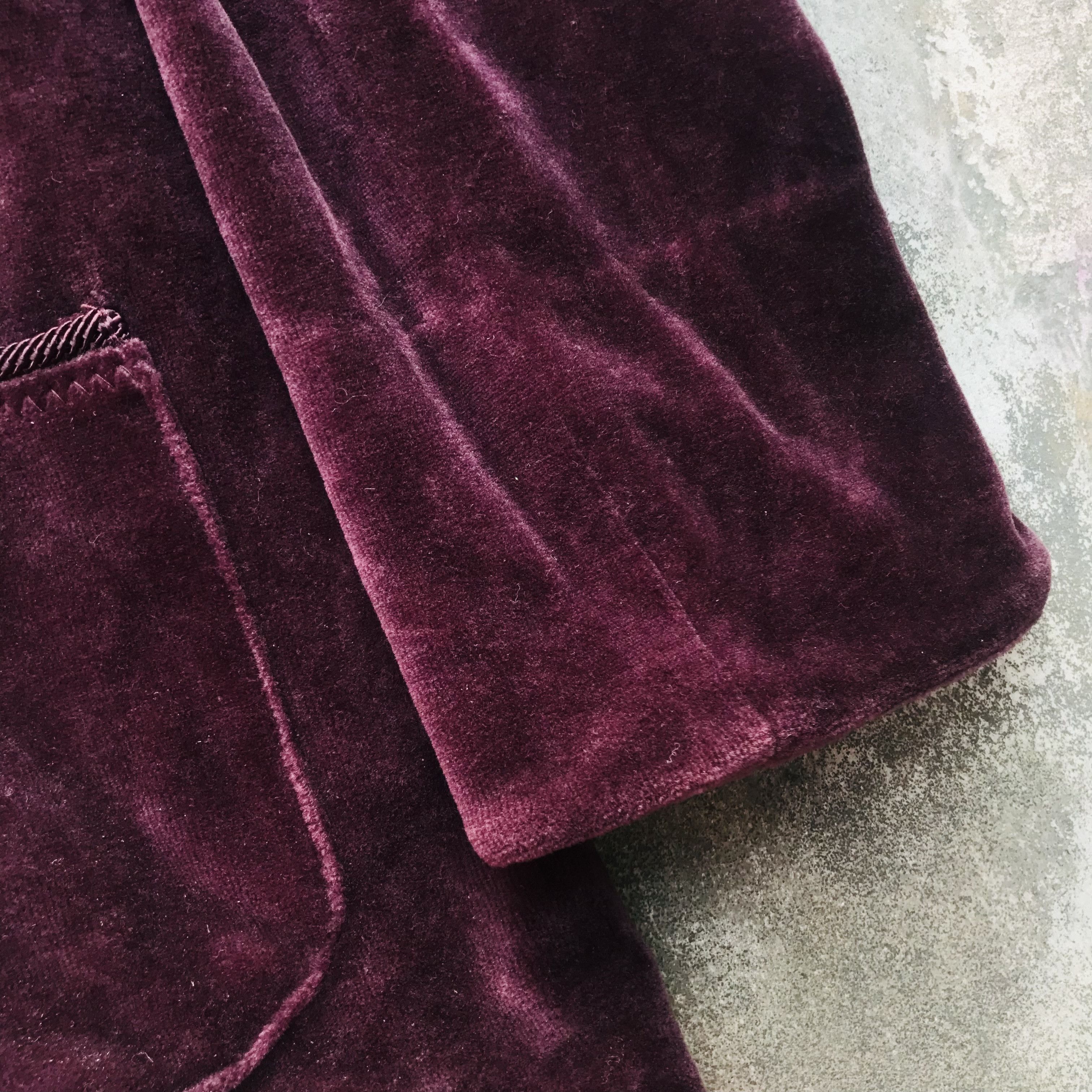 Japanese Brand × Vintage Japanese Lace Line Velour Slim Blazer Size M / US 6-8 / IT 42-44 - 3 Thumbnail