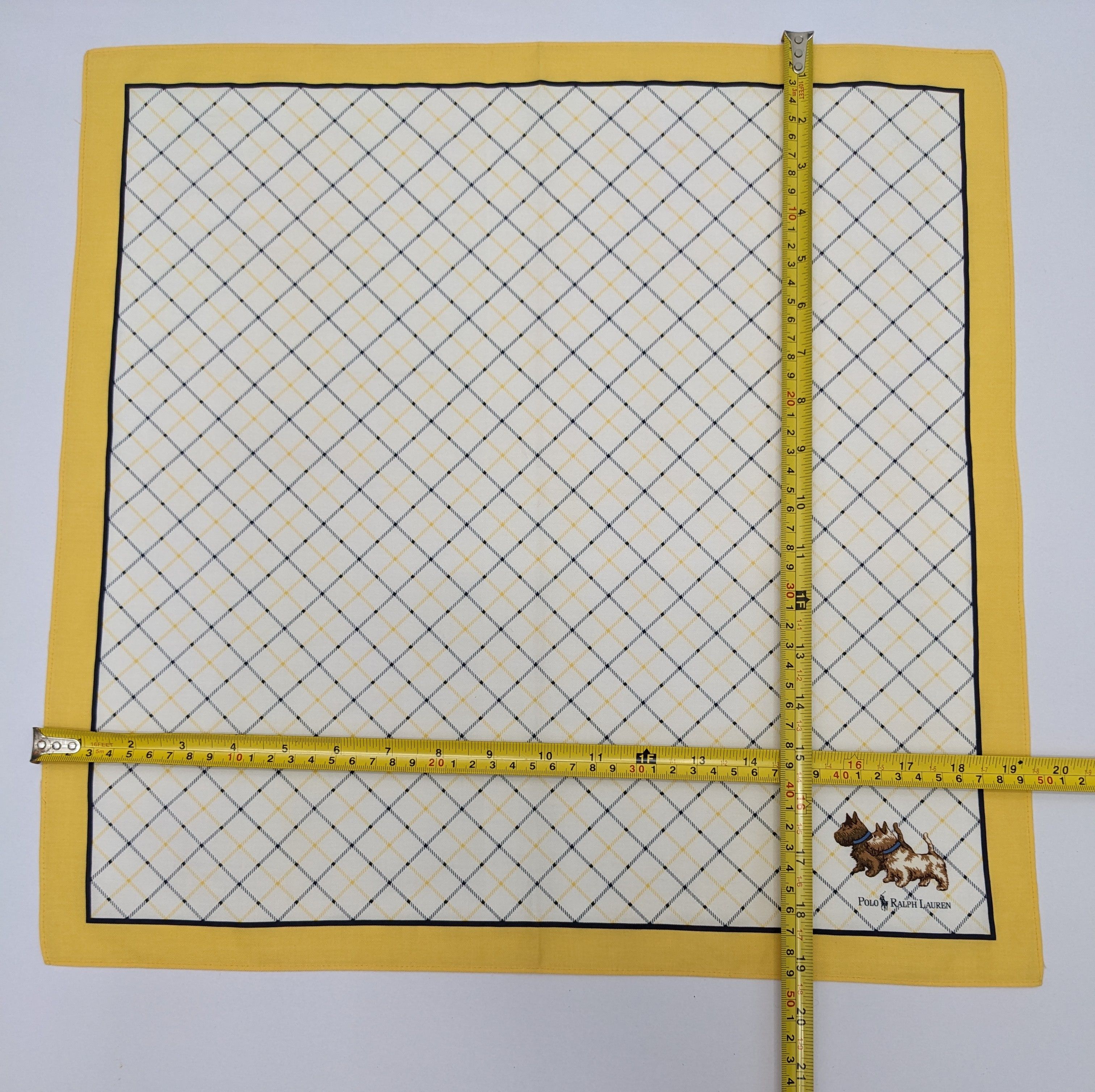 Polo Ralph Lauren Polo Ralph Lauren Scottie Dog Diamond Lattice Handkerchief Size ONE SIZE - 4 Thumbnail
