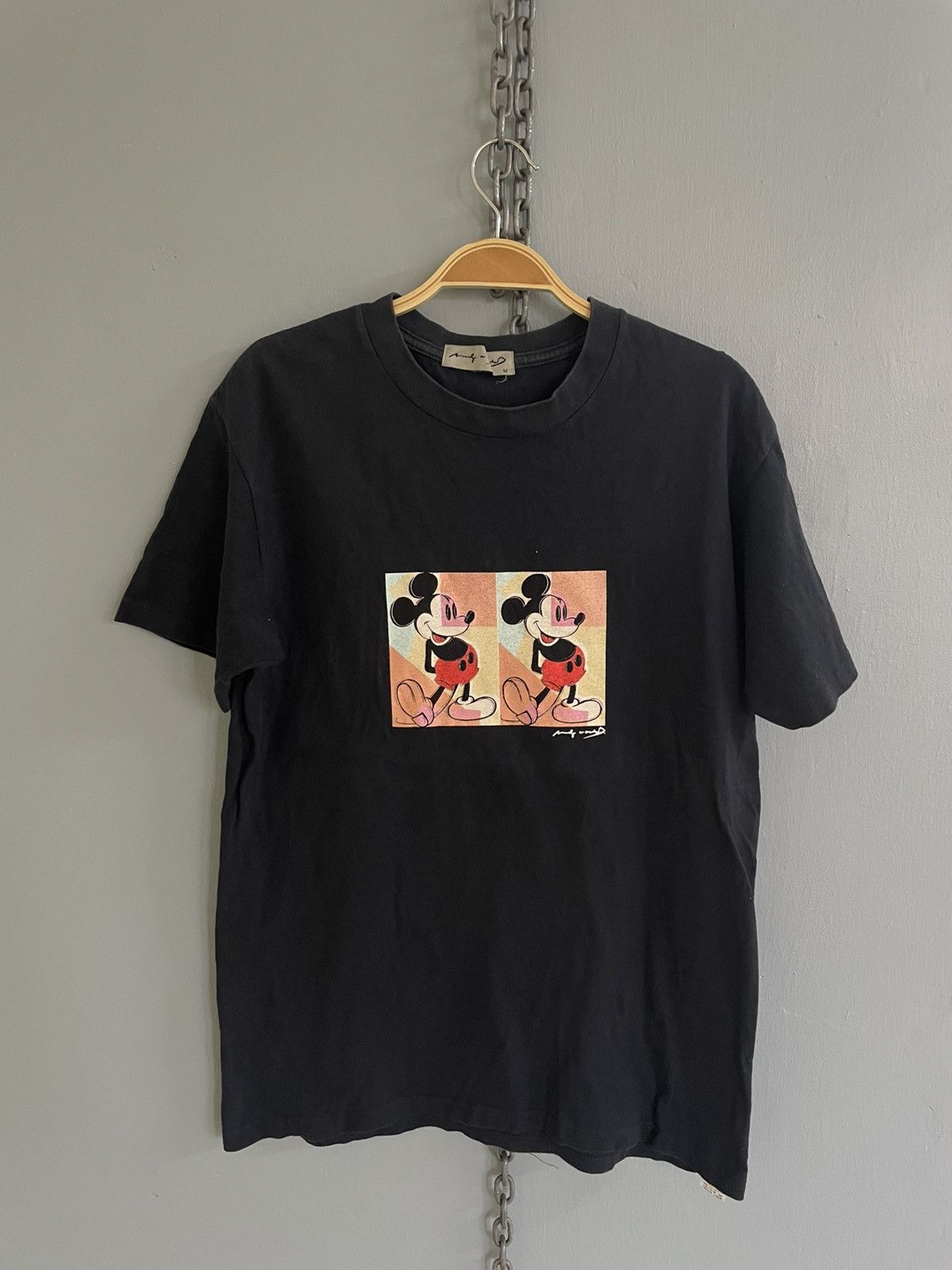 Andy Warhol Vintage 90s Andy Warhol Mickey Mouse t shirt Size US M / EU 48-50 / 2 - 1 Thumbnail