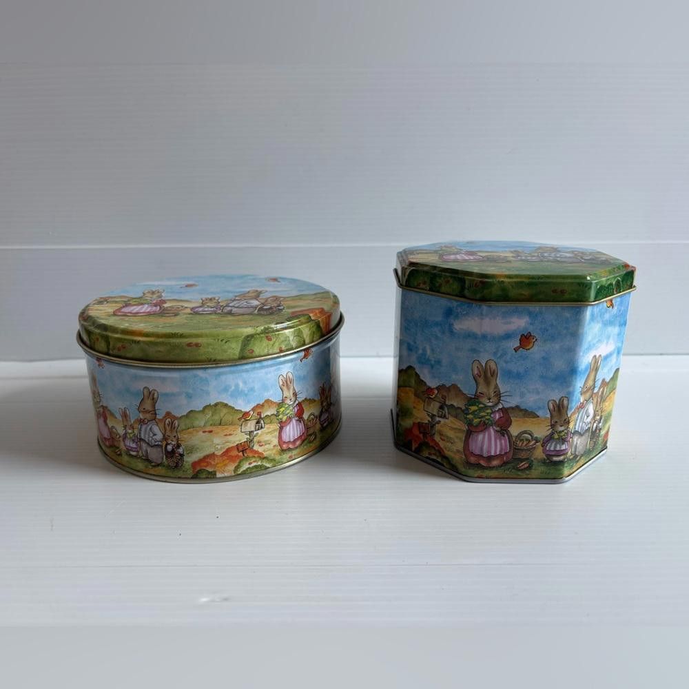 Designer 2 Easter Tins with Bunnies Size ONE SIZE - 2 Thumbnail