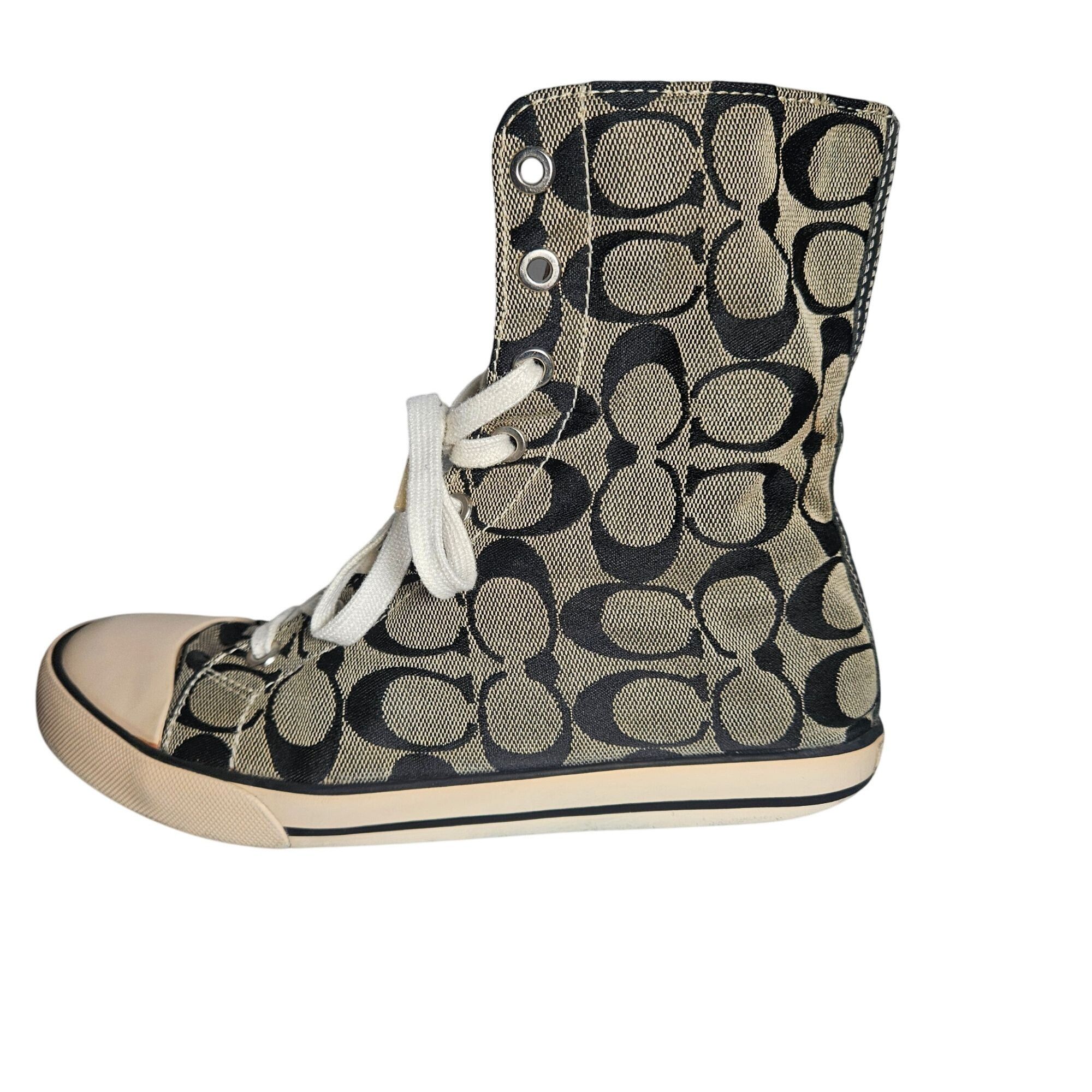 Coach Coach Women’s Bonney High-Top Sneaker Canvas 7 Retro Y2K Size US 7 / IT 37 - 2 Thumbnail