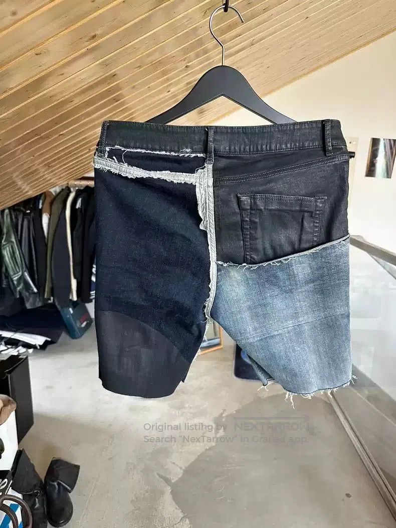 Rick Owens Rick Owens Men's denim stitching shorts. Size US 32 / EU 48 - 2 Thumbnail