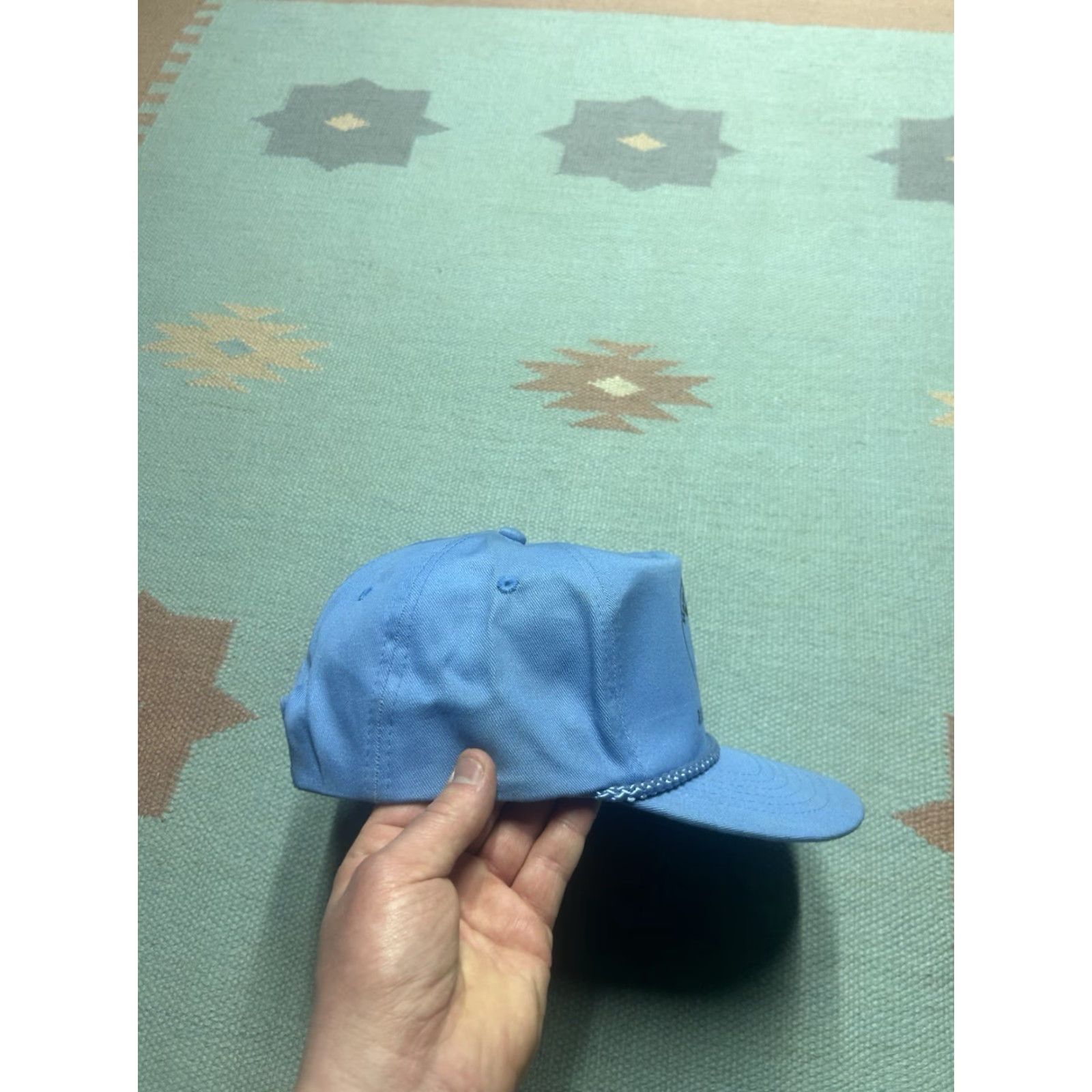 Hamilton VINTAGE SnapBack Hat Cap Hamilton’s RV Saginaw Michigan Adjustable Light Blue Mens Snapback Adjustable Blue Hat Size ONE SIZE - 8 Thumbnail