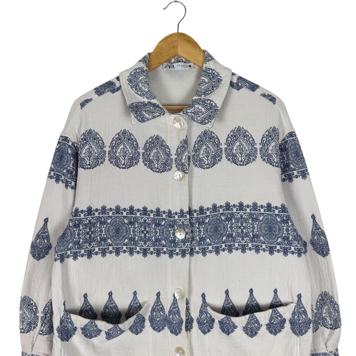 Zara 🌟ZARA PAISLEY BUTTON JACKET Size M / US 6-8 / IT 42-44 - 4 Thumbnail