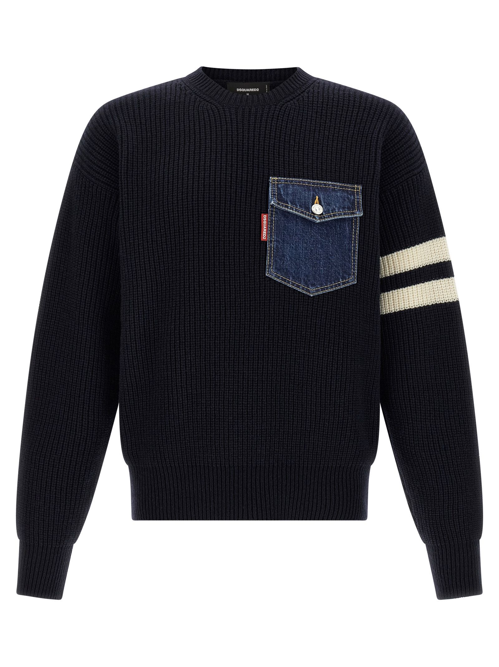 Dsquared2 'Denim Mix' Sweater Size US XL / EU 56 / 4 - 1 Thumbnail
