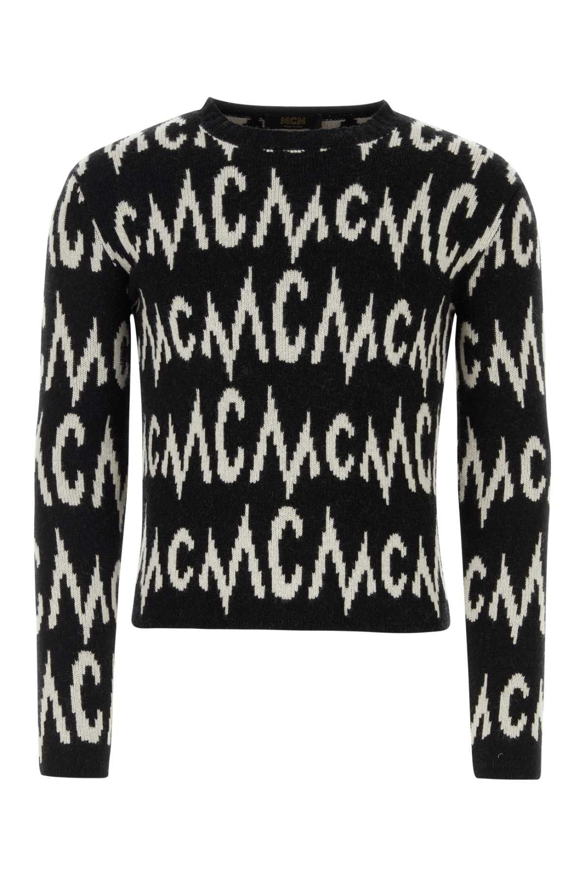 image of MCM Black Cashmere Blend Sweater, Men's (Size XL)