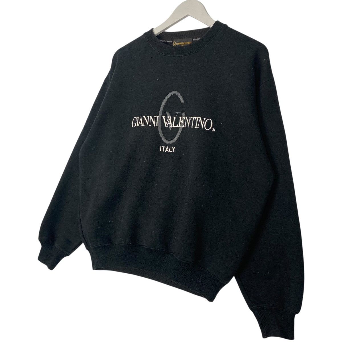 Vintage Vintage Gianni Valentino Sweatshirt Crewneck Big Logo Sz M Size US M / EU 48-50 / 2 - 2 Thumbnail