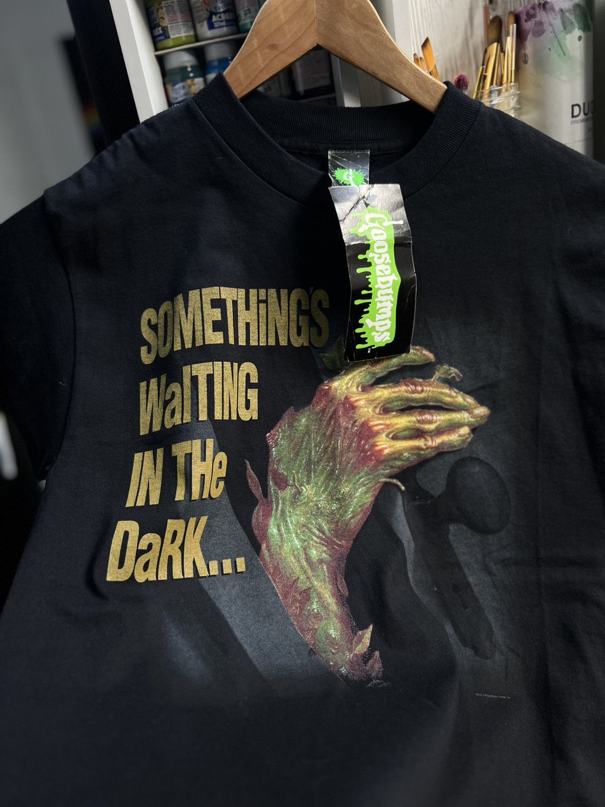 Vintage Goosebumps shirt M Somethings Waitings in the Dark Size US M / EU 48-50 / 2 - 1 Thumbnail