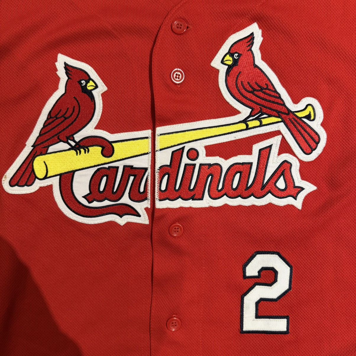 Majestic St. Louis Cardinals Majestic Jersey Red Mens L MLB Vintage Size US L / EU 52-54 / 3 - 2 Thumbnail