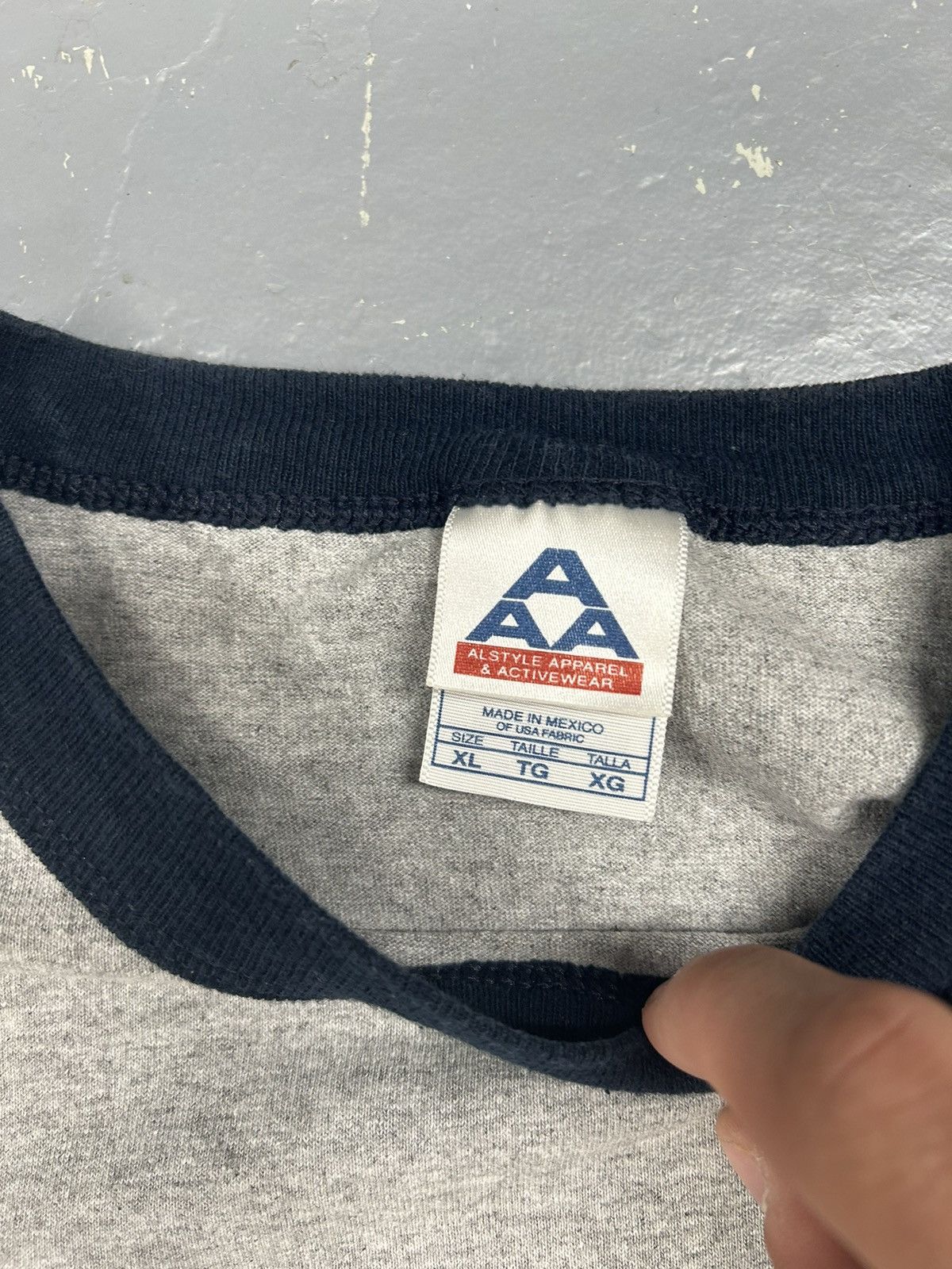 NHL × Vintage Crazy Vintage 90s Essential Toronto Maple Leafs Ringer Shirt Size US L / EU 52-54 / 3 - 3 Thumbnail