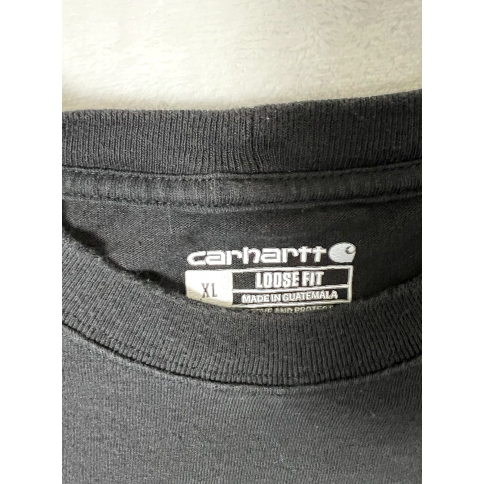 Carhartt VINTAGE Carhartt Pocket Tee T-Shirt Black XL Loose Fit Work Wear Men’s Size US XXL / EU 58 / 5 - 3 Thumbnail