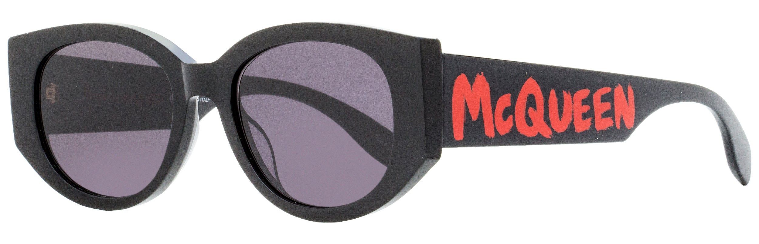 Graffiti Logo Sunglasses AM0330S 002 Black/Red 54mm 30
