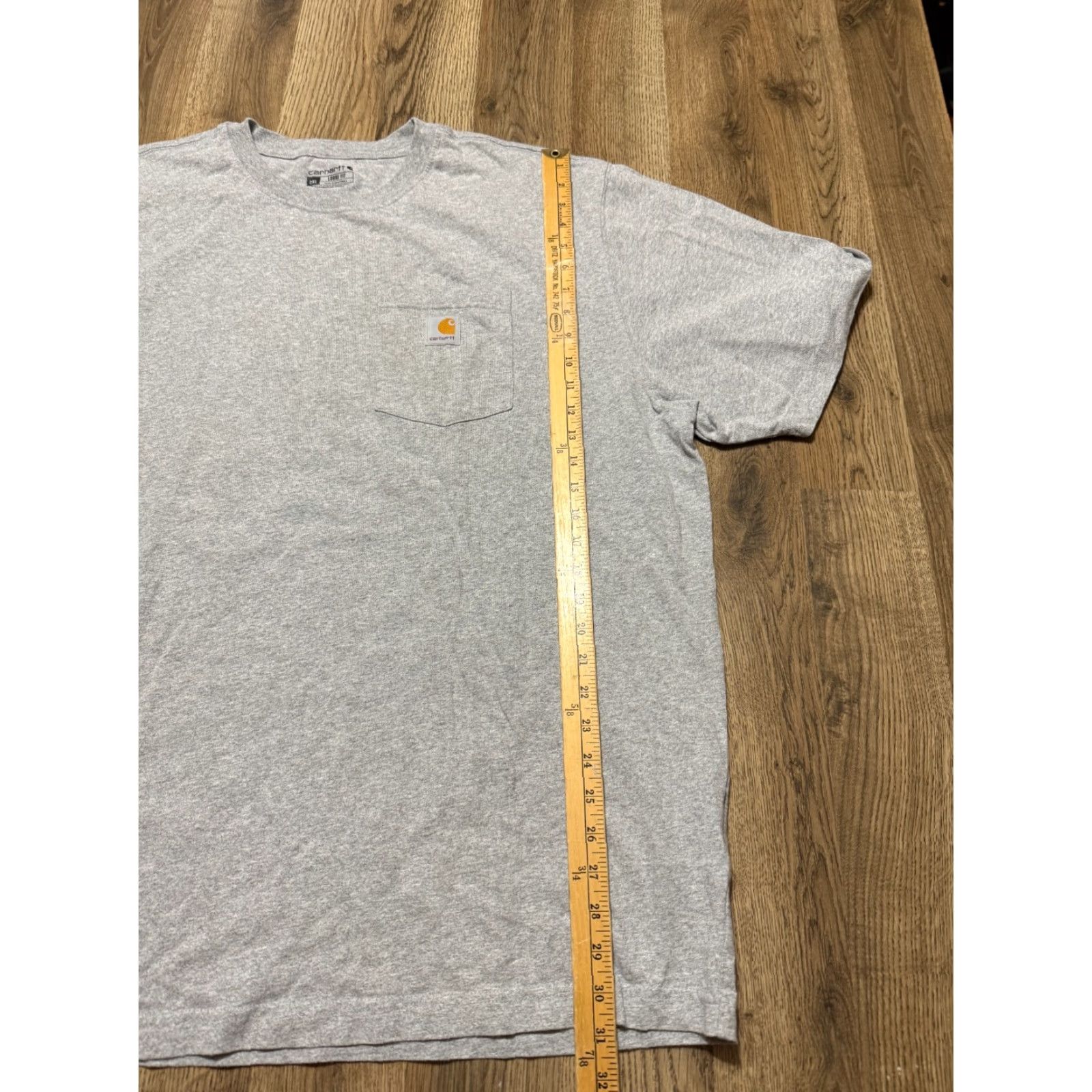 Carhartt VINTAGE Carhartt Shirt 2XL Gray Crew Neck Pocket Tee Loose Fit Mens Size US XXL / EU 58 / 5 - 7 Thumbnail