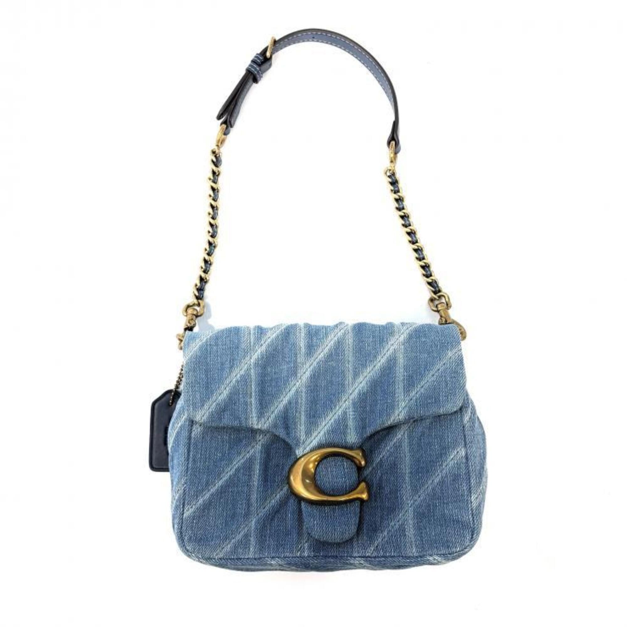 Coach COACH Times Square Tabby Shoulder Bag, Quilted Denim Blue Size ONE SIZE - 1 Thumbnail