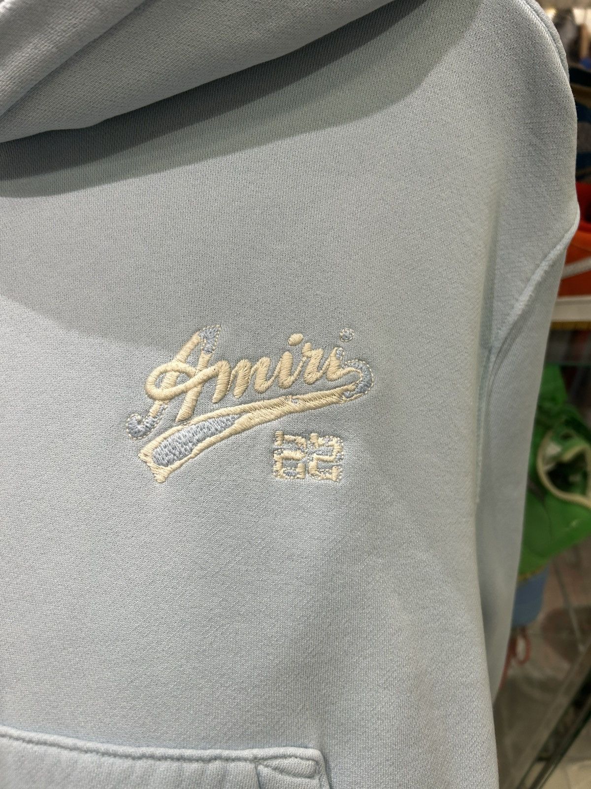 Amiri Amiri 22 hoodie baby blue Size US L / EU 52-54 / 3 - 5 Thumbnail