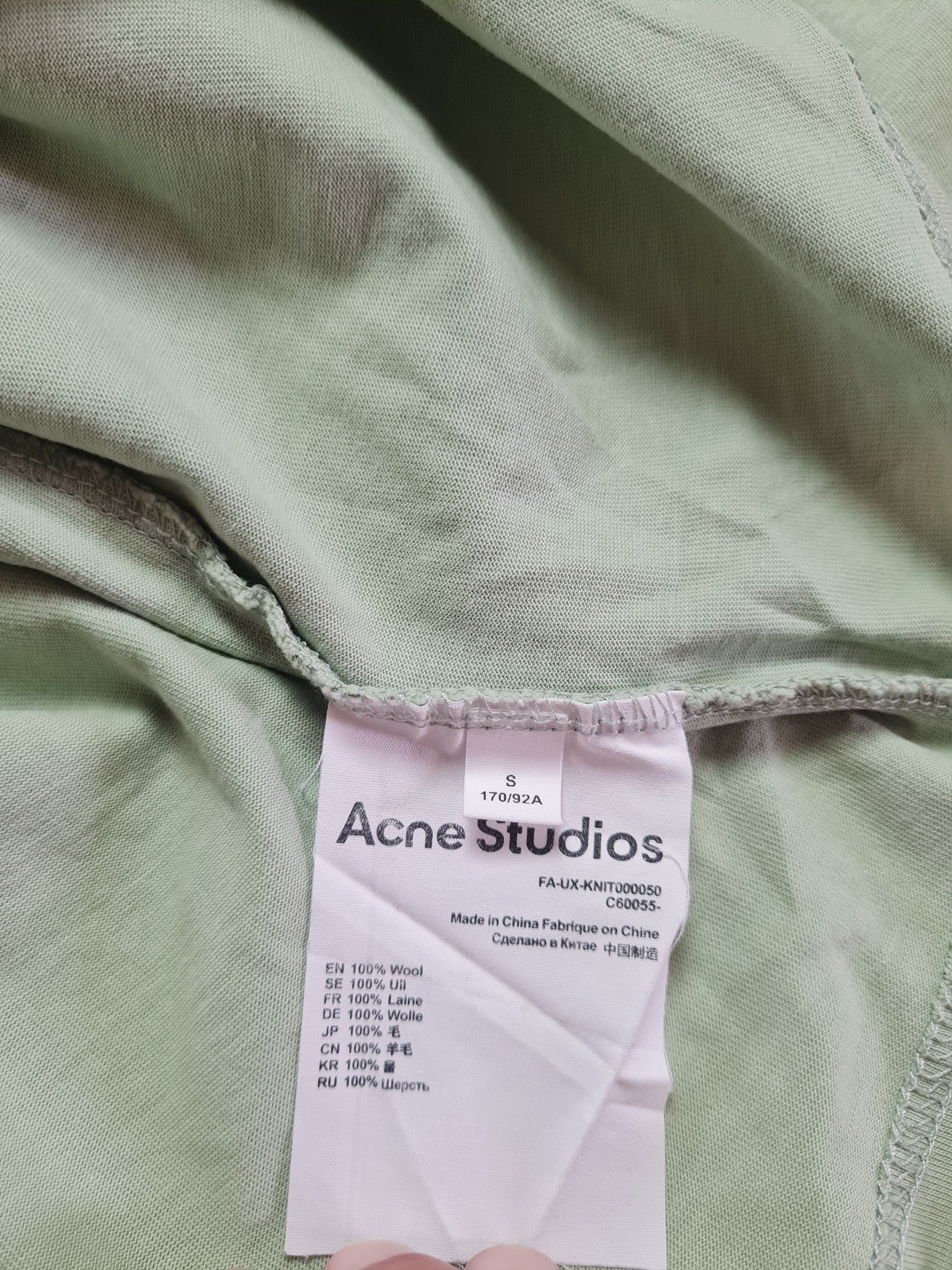 Acne Studios Acne Studios Logo T-shirt Oversized Jersey Green Size S Size S / US 4 / IT 40 - 20 Thumbnail