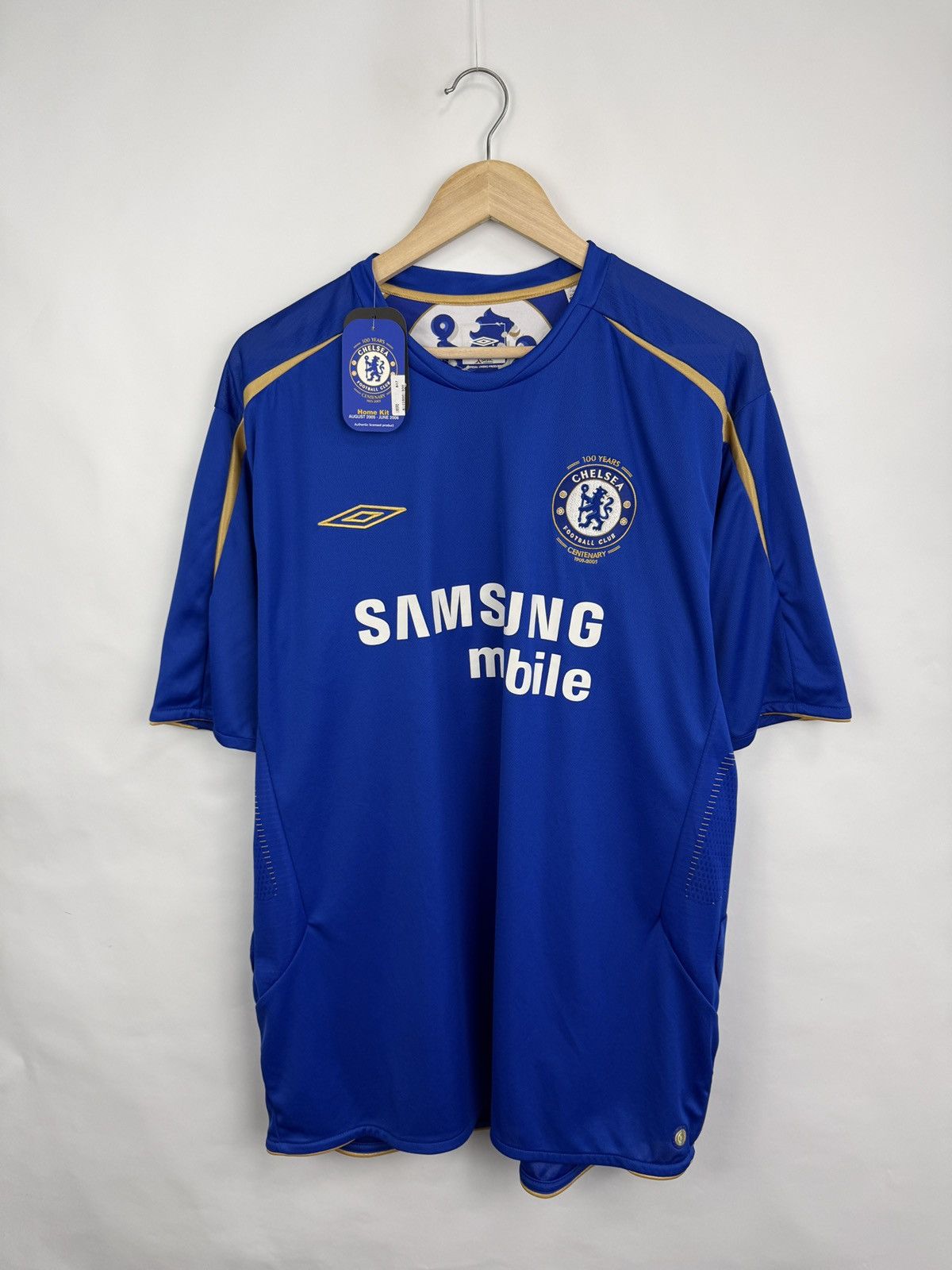 Umbro ❗️NWT 🇬🇧 Vintage 2005 Chelsea Umbro 100 Years Jersey Samsung Size US XXL / EU 58 / 5 - 2 Thumbnail