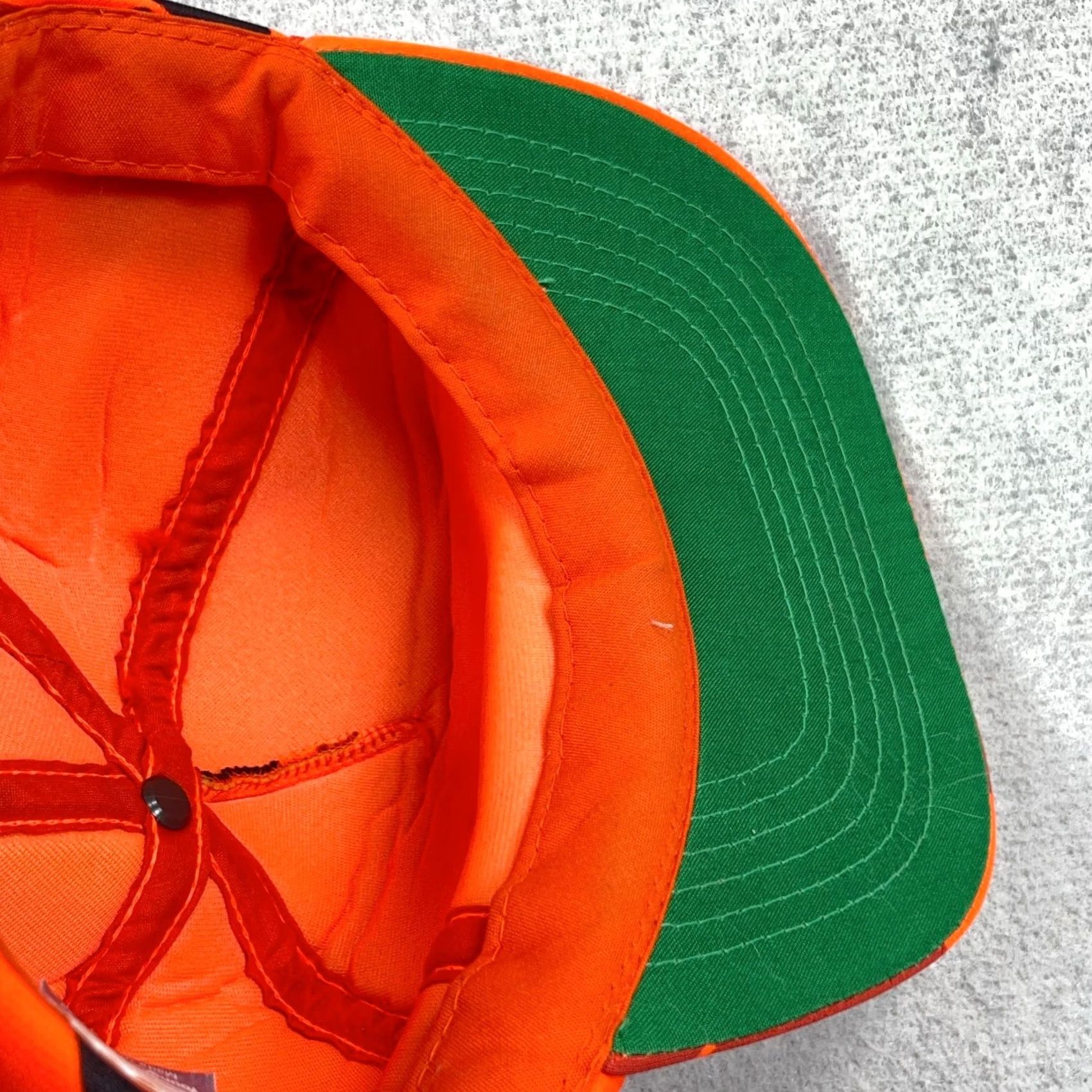 Vintage VINTAGE Camo Trucker Hat Cap Snapback 80s 90s Blaze Orange Hunting Lightweight Adjustable Men Twill Cap Hat Size 44L - 6 Thumbnail