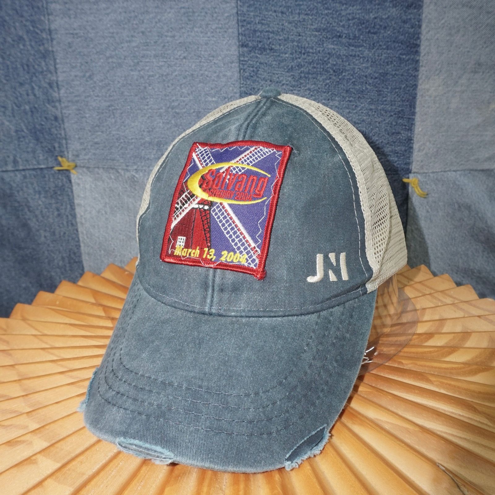 Vintage OSFA - sewn solvang century 2004 distressed trucker hat Size ONE SIZE - 2 Thumbnail