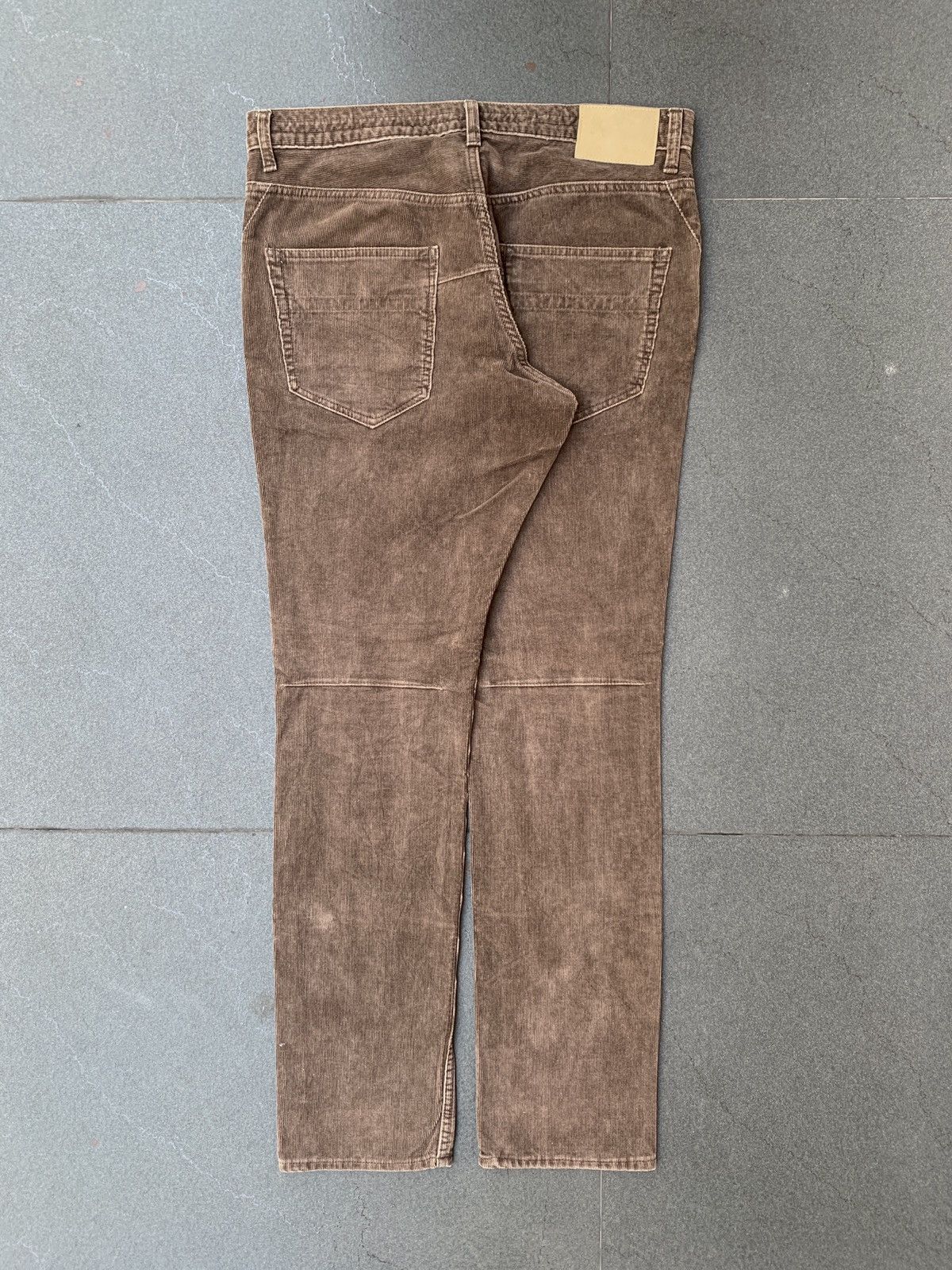 Number (N)ine Brown Washed Dart Corduroy Pants Size US 31 - 2 Thumbnail