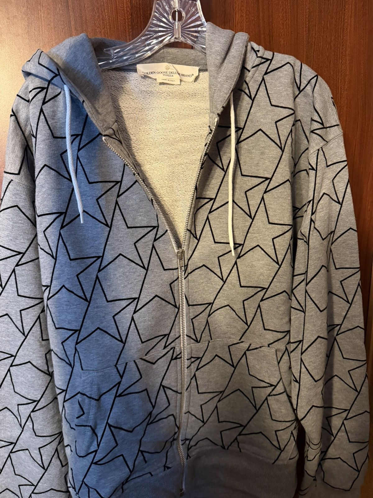 Golden Goose Golden Goose Grey Star Hooodie Size US M / EU 48-50 / 2 - 3 Thumbnail