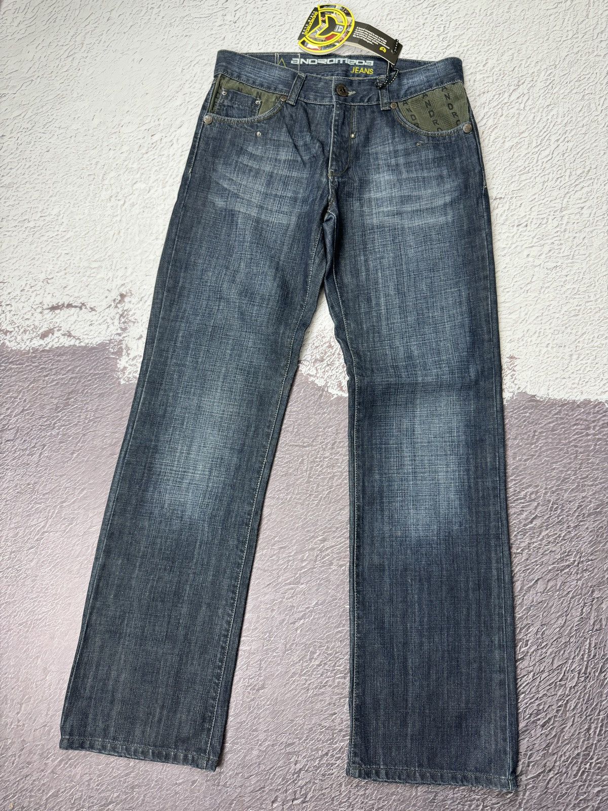 Vintage Andromeda Jeans monogram straight wide rap jeans denim pants Size US 34 / EU 50 - 3 Thumbnail