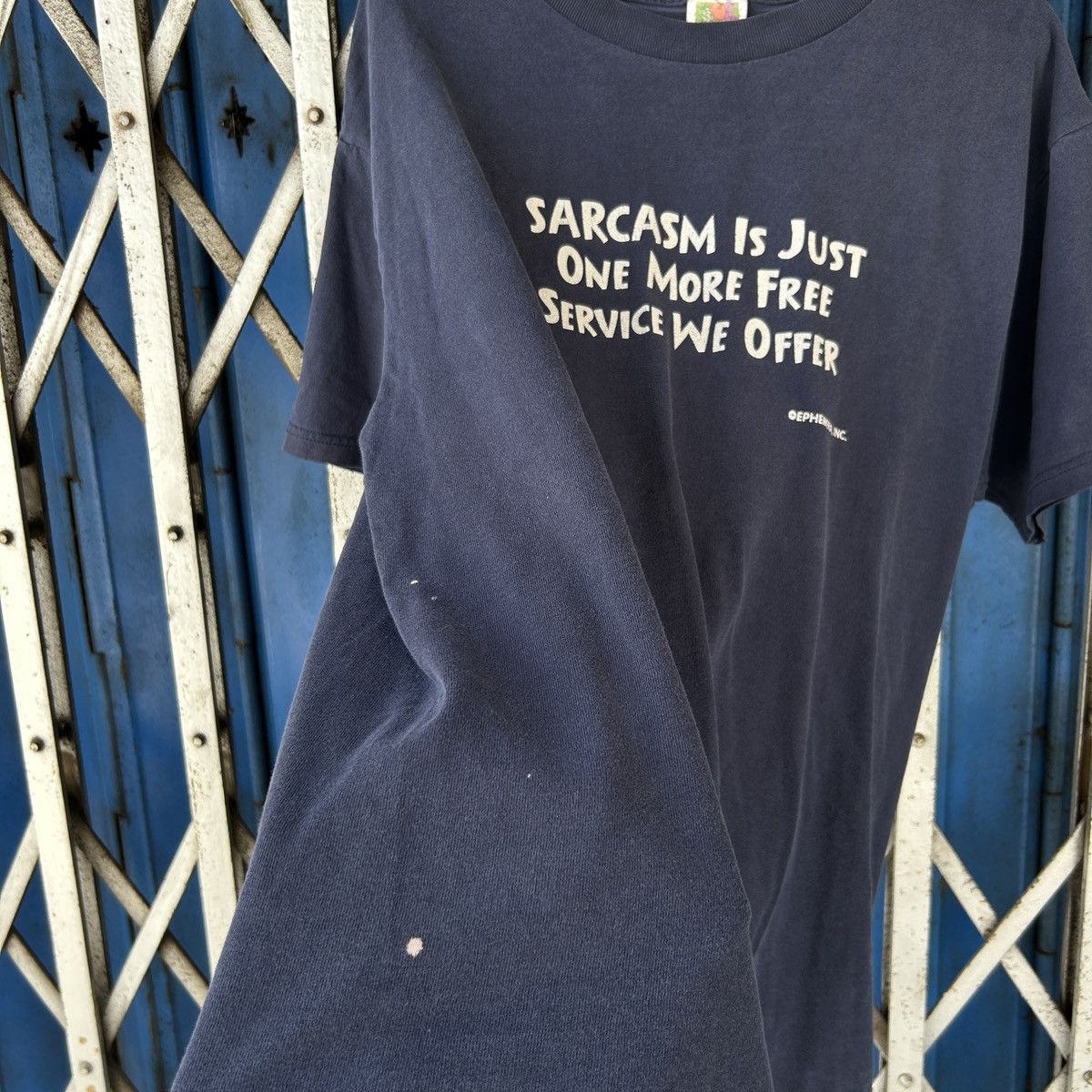 Vintage 1990s Sarcasm T-Shirt Size US L / EU 52-54 / 3 - 10 Thumbnail
