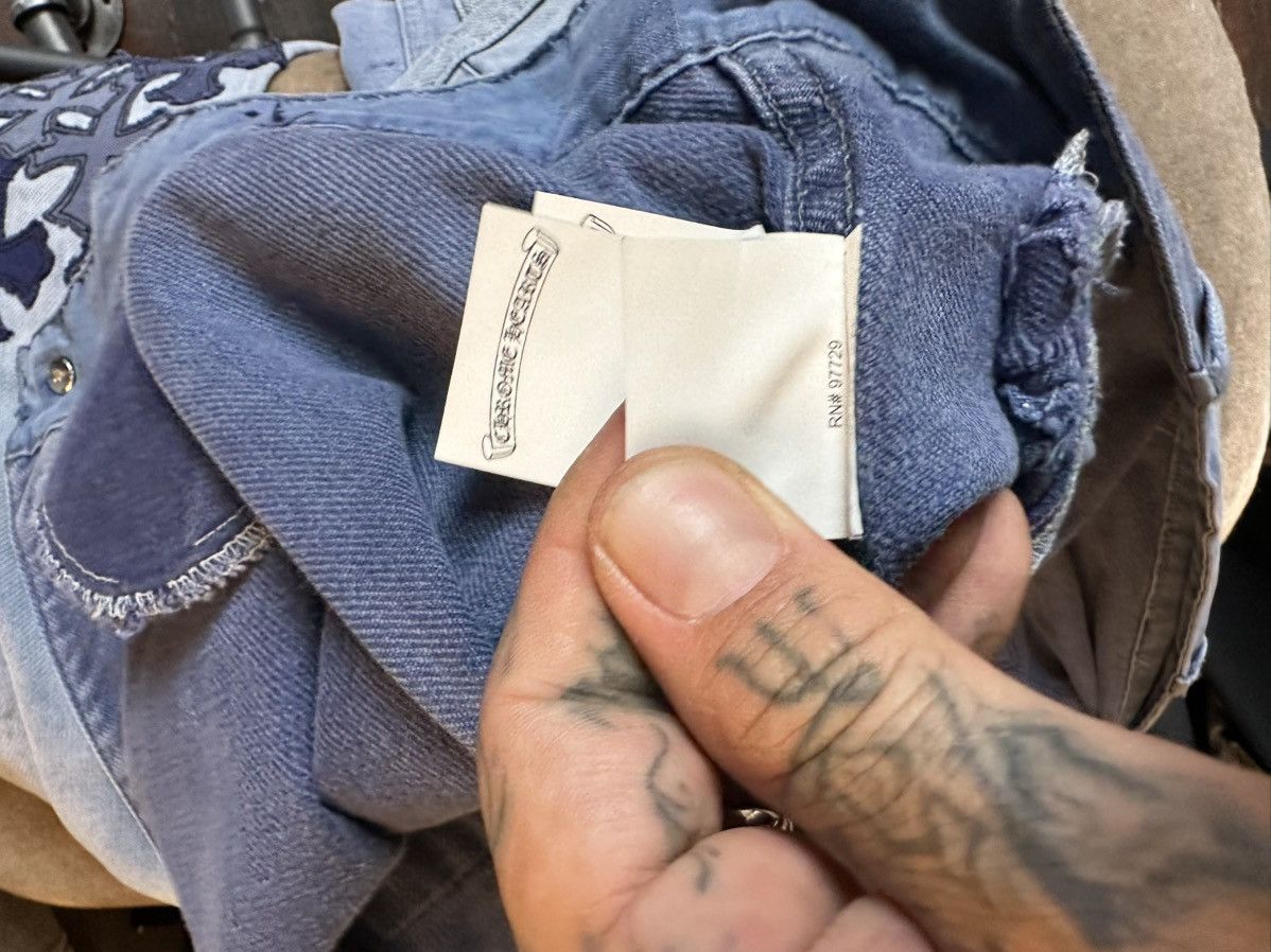 Chrome Hearts Chrome Hearts BEST WASH 100 CROSS FLOOD CROSS JEANS 31 32 Size US 31 - 17 Thumbnail