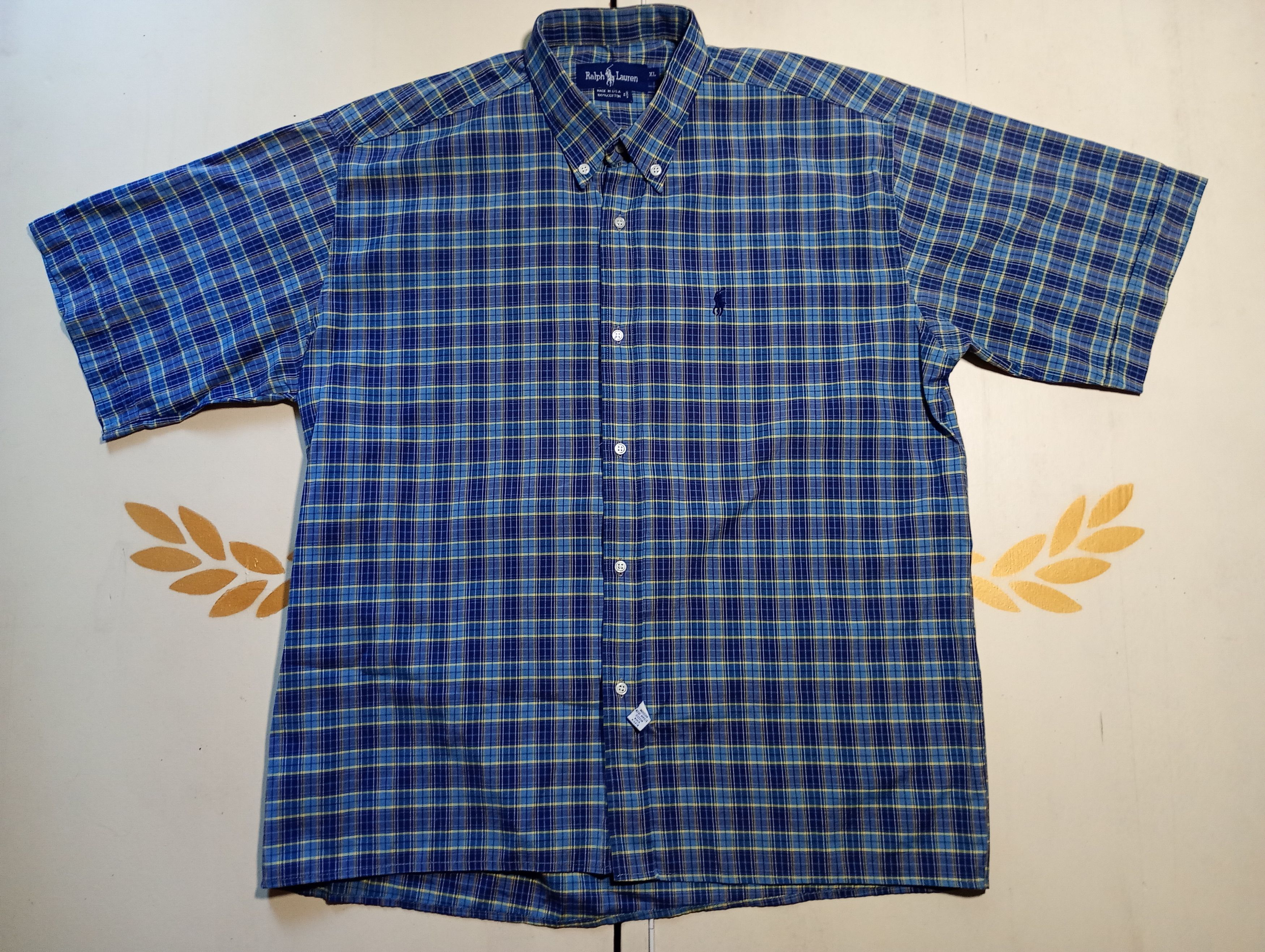 Ralph Lauren Ralph Lauren Checkered Shirt Vintage Made in USA Size US XL / EU 56 / 4 - 2 Thumbnail