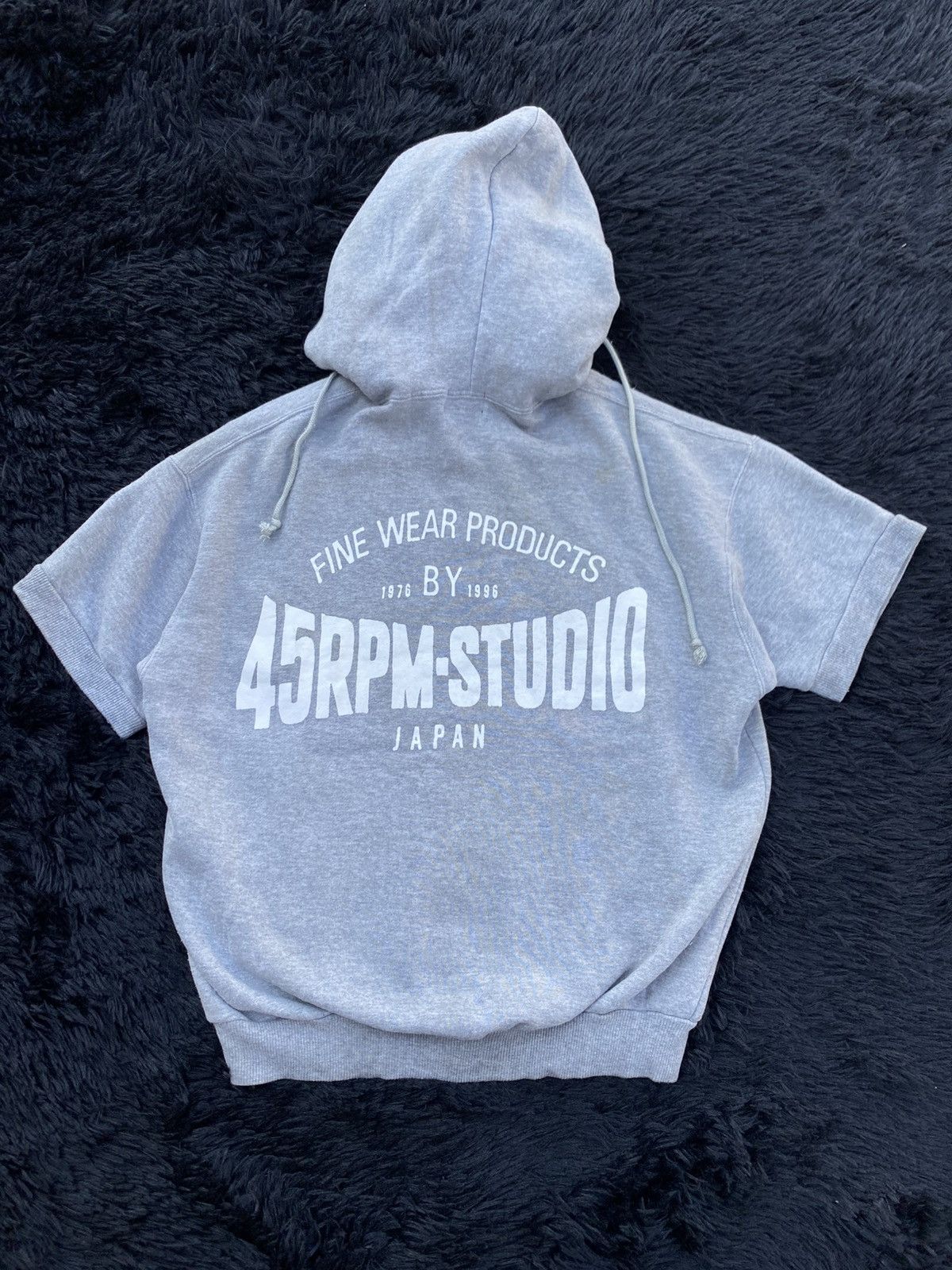 45rpm Rare Vintage 45RPM Studio Short Sleeve Sweater Hoodie Size US S / EU 44-46 / 1 - 1 Thumbnail