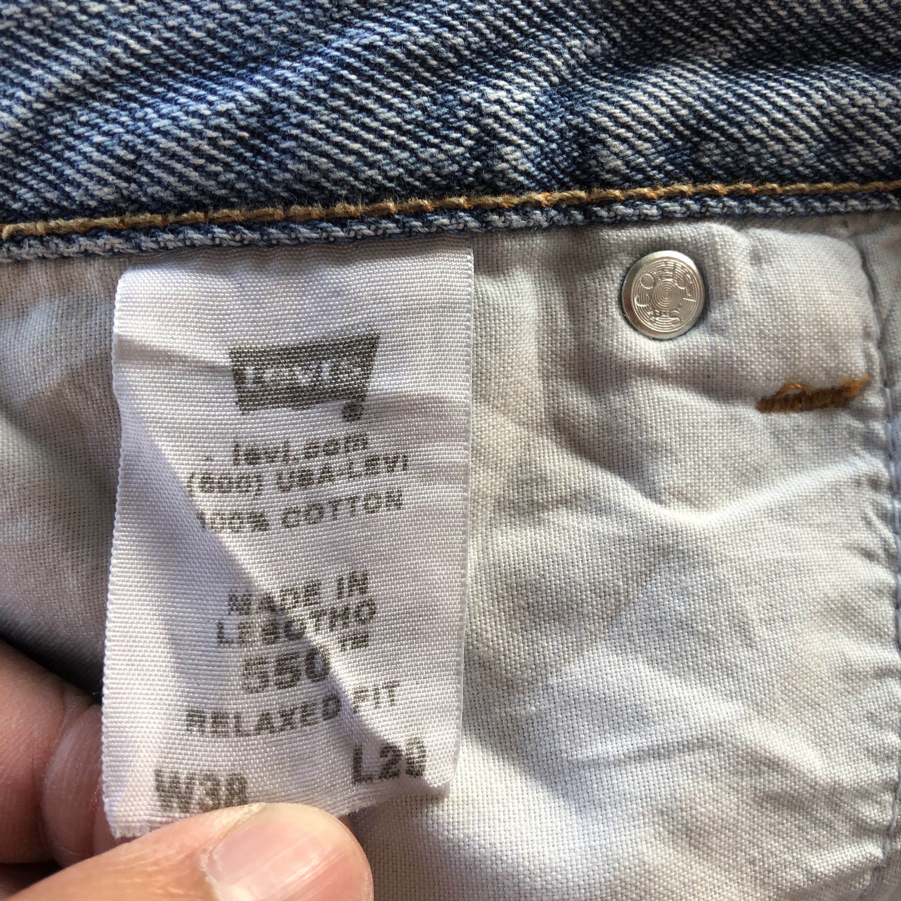 Levi's Vintage Levi's 550 Sun Faded Jeans Levis Light Wash Denim Size US 36 / EU 52 - 10 Thumbnail