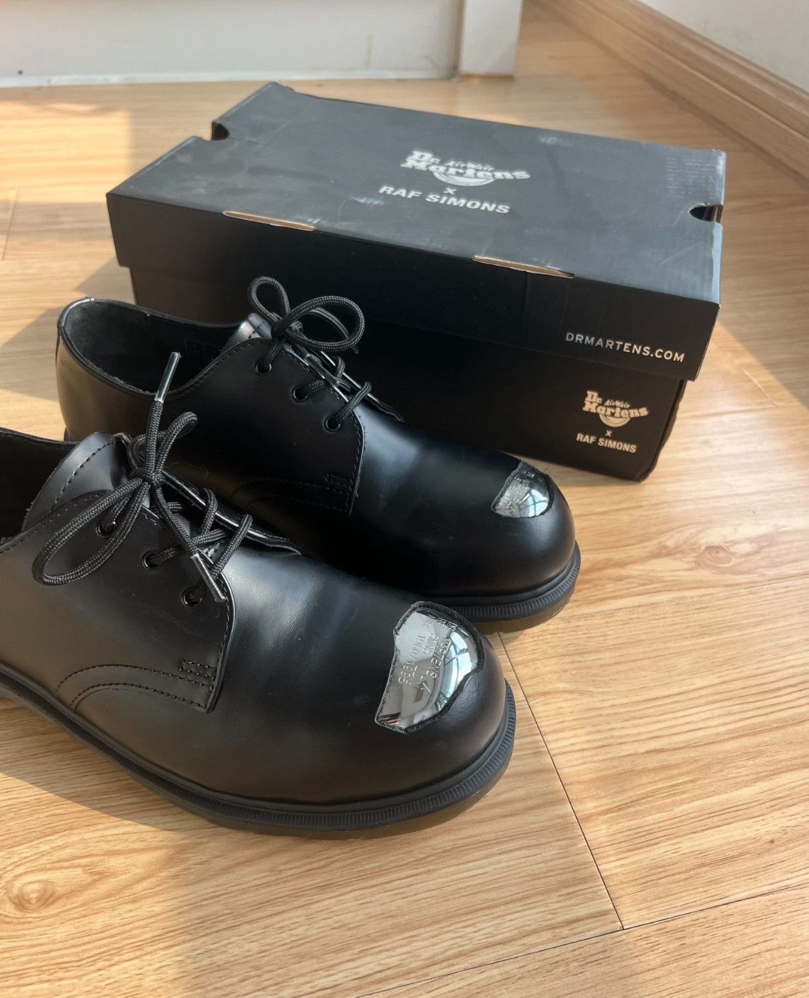 Raf Simons Raf Simons x Dr. Martens Double Iron Headed Leather Shoes Size US 9 / EU 42 - 4 Thumbnail
