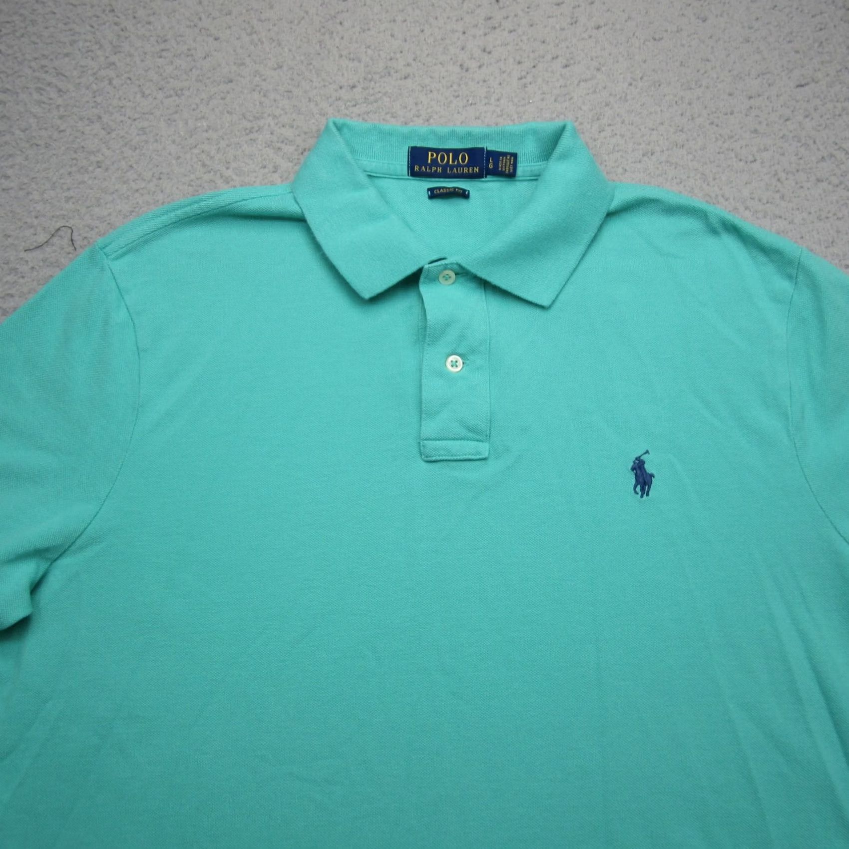 Polo Ralph Lauren Ralph Lauren Polo Shirt Mens L Blue Polo Shirt Classic Fit Polo Ralph Lauren Polo Golf Rugby Casual Short Sleeve Size US L / EU 52-54 / 3 - 4 Thumbnail
