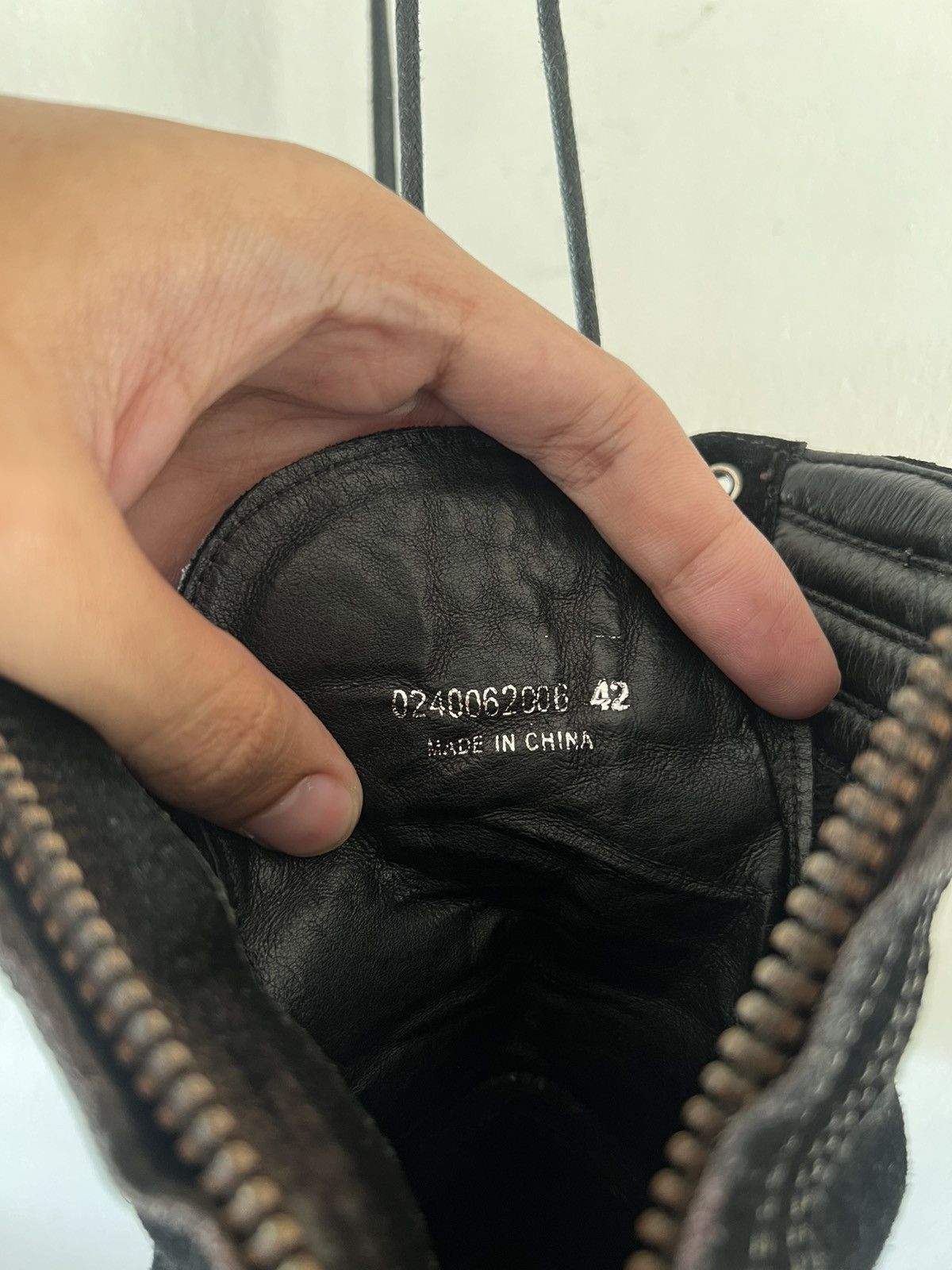 5351 POUR LES HOMMES (EU 43.5) // 5351 Pour Les Hommes Leather High Top Sneaker Size US 9.5 / EU 42-43 - 11 Thumbnail