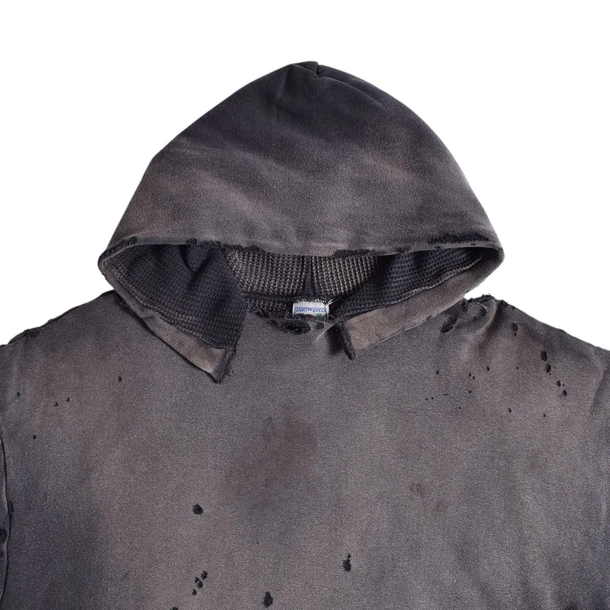 Saint Michael o1mle0326 Saint Michael Distressed Hoodie in Gray Size US M / EU 48-50 / 2 - 3 Thumbnail