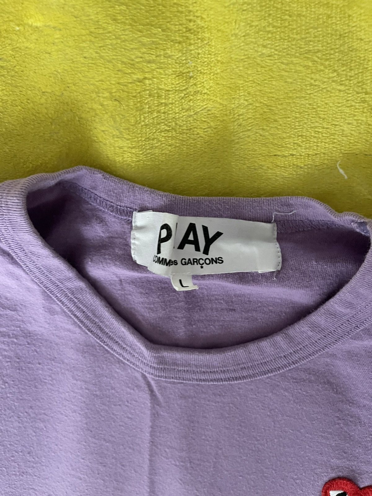 Comme des Garcons CDG Heart Tee Purple Size US L / EU 52-54 / 3 - 2 Thumbnail