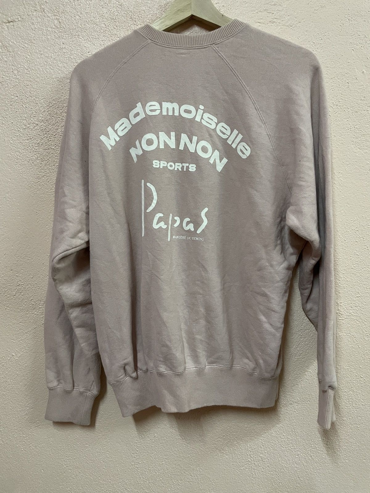 If Six Was Nine × Japanese Brand × Mademoiselle Non Non Mademoiselle Non Non Papas Japan Sports Sweatshirt Big logo Size US L / EU 52-54 / 3 - 8 Thumbnail