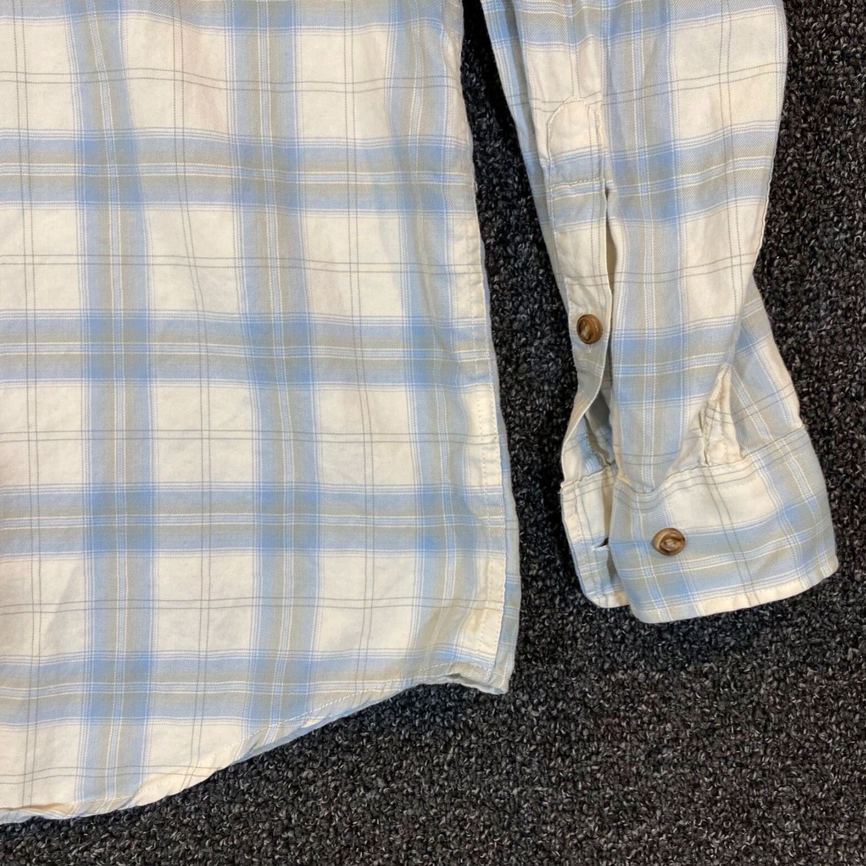 Orvis Orvis Shirt Large Blue White Plaid Button Up Outdoor Long Sleeve Tencel Mens Size US L / EU 52-54 / 3 - 3 Thumbnail