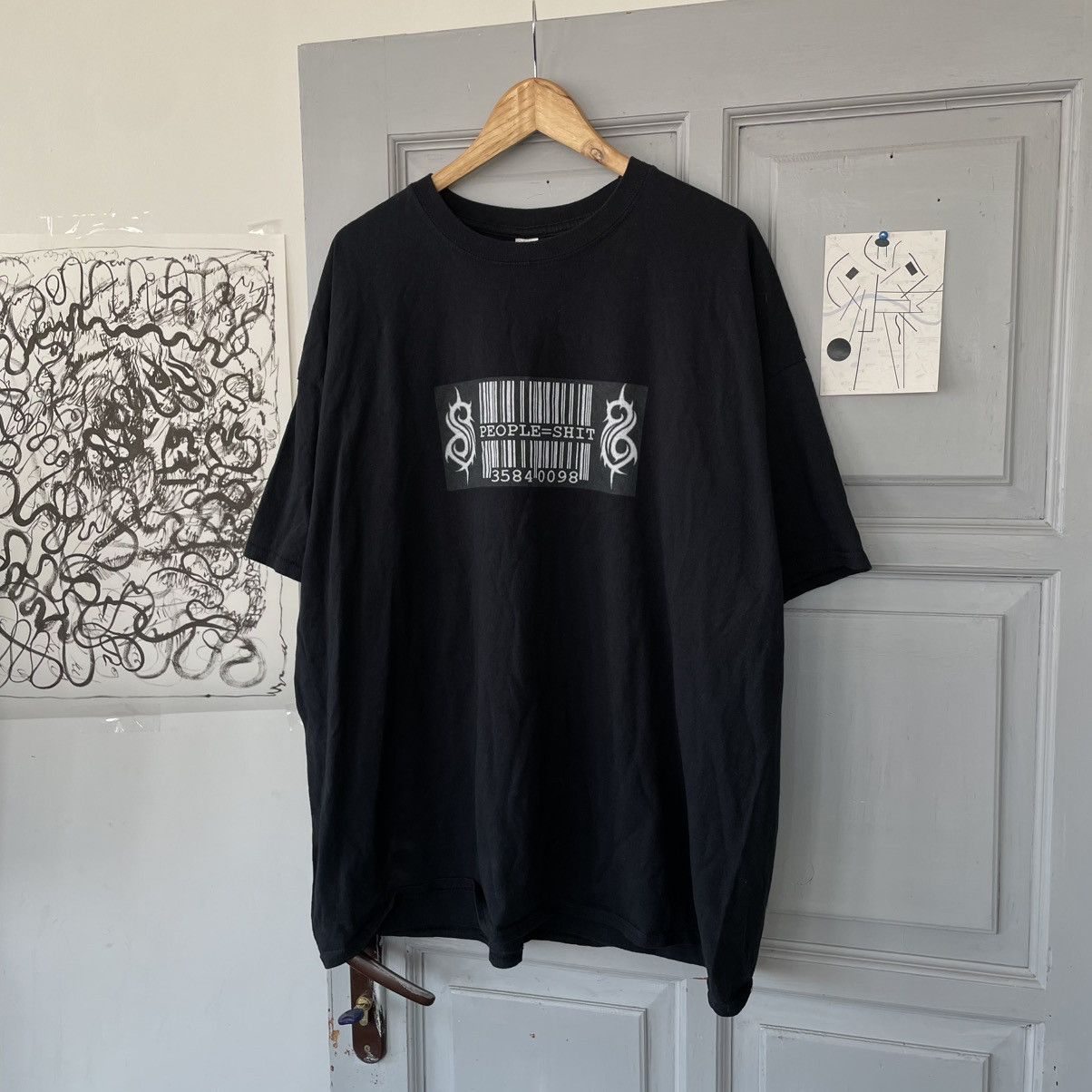 Slipknot × Vintage Vintage 00’s Slipknot People=shit Rock T-shirt Size US XXL / EU 58 / 5 - 2 Thumbnail