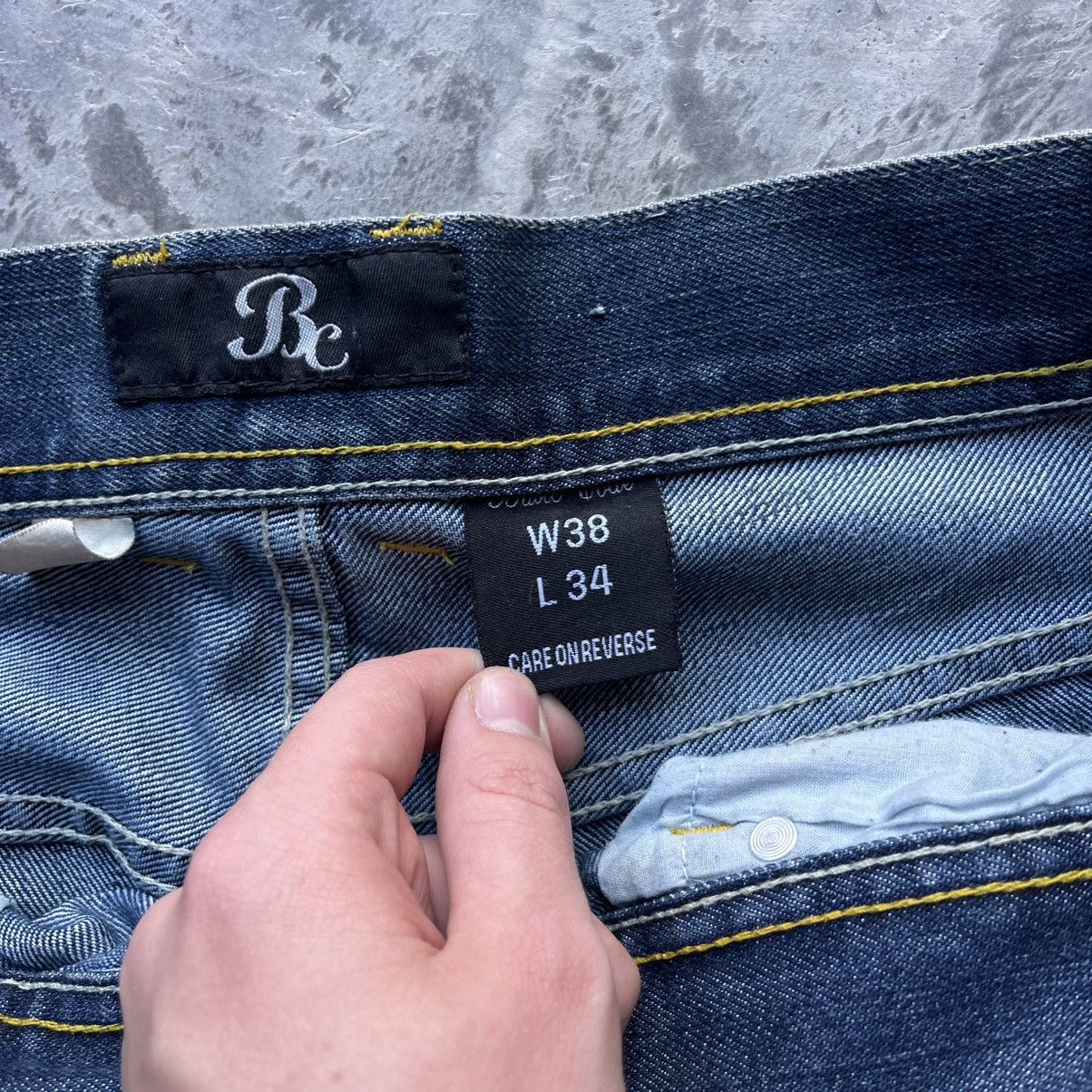 Japanese Brand × Vintage Crazy Y2K Baggy BC Jeans Washed Denim Embroidered Pockets Size US 38 / EU 54 - 11 Thumbnail