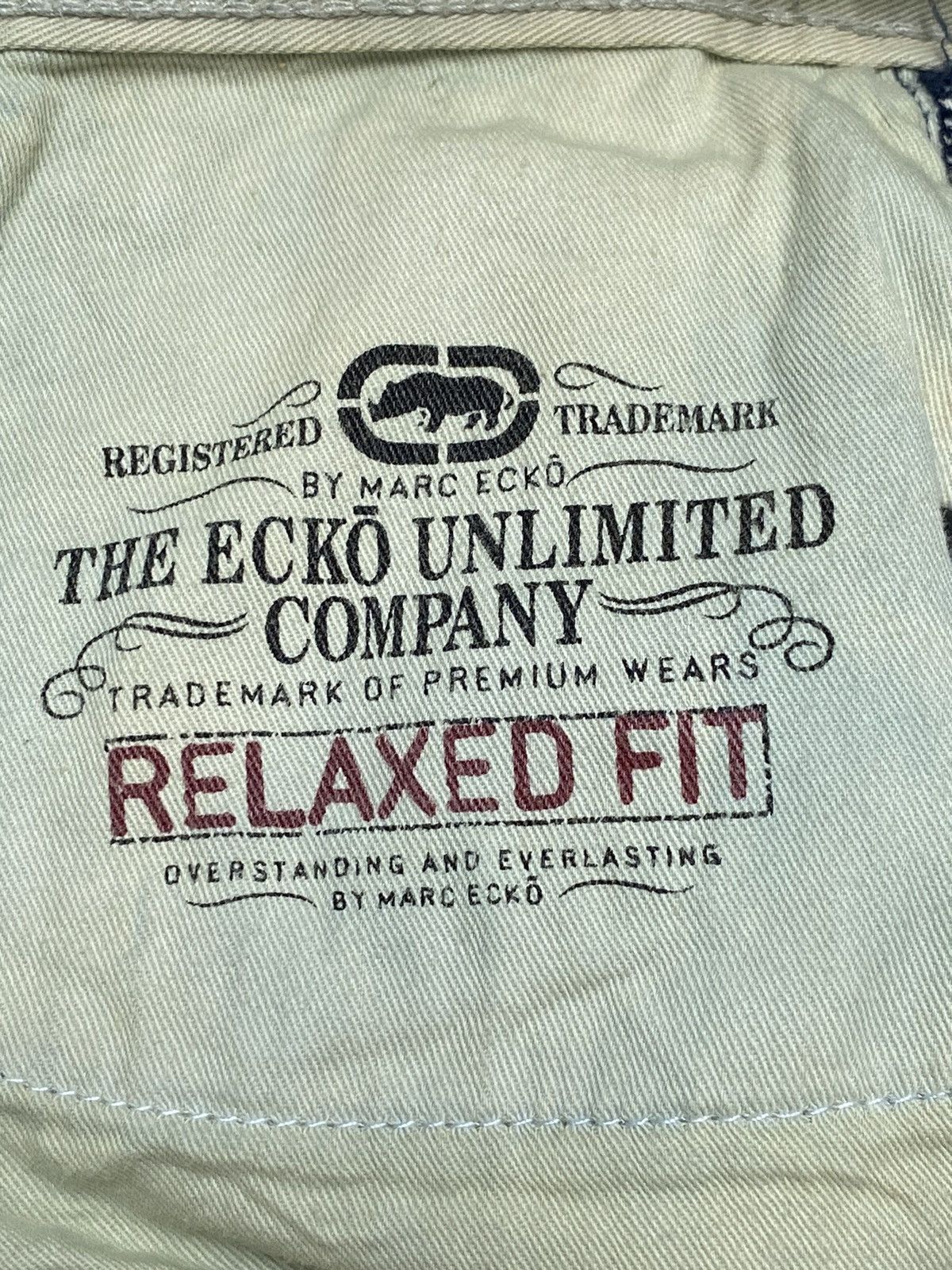 Ecko Unltd. × Vintage Rare Design Vintage Ecko Untld Oversized Baggy Jeans 2000s Size US 40 / EU 56 - 10 Thumbnail