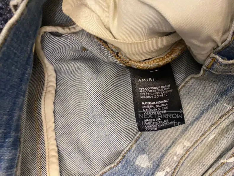 Amiri Amiri Classic Splattered Blue Diamond Bottom Jeans Size 32 Size US 32 / EU 48 - 6 Thumbnail