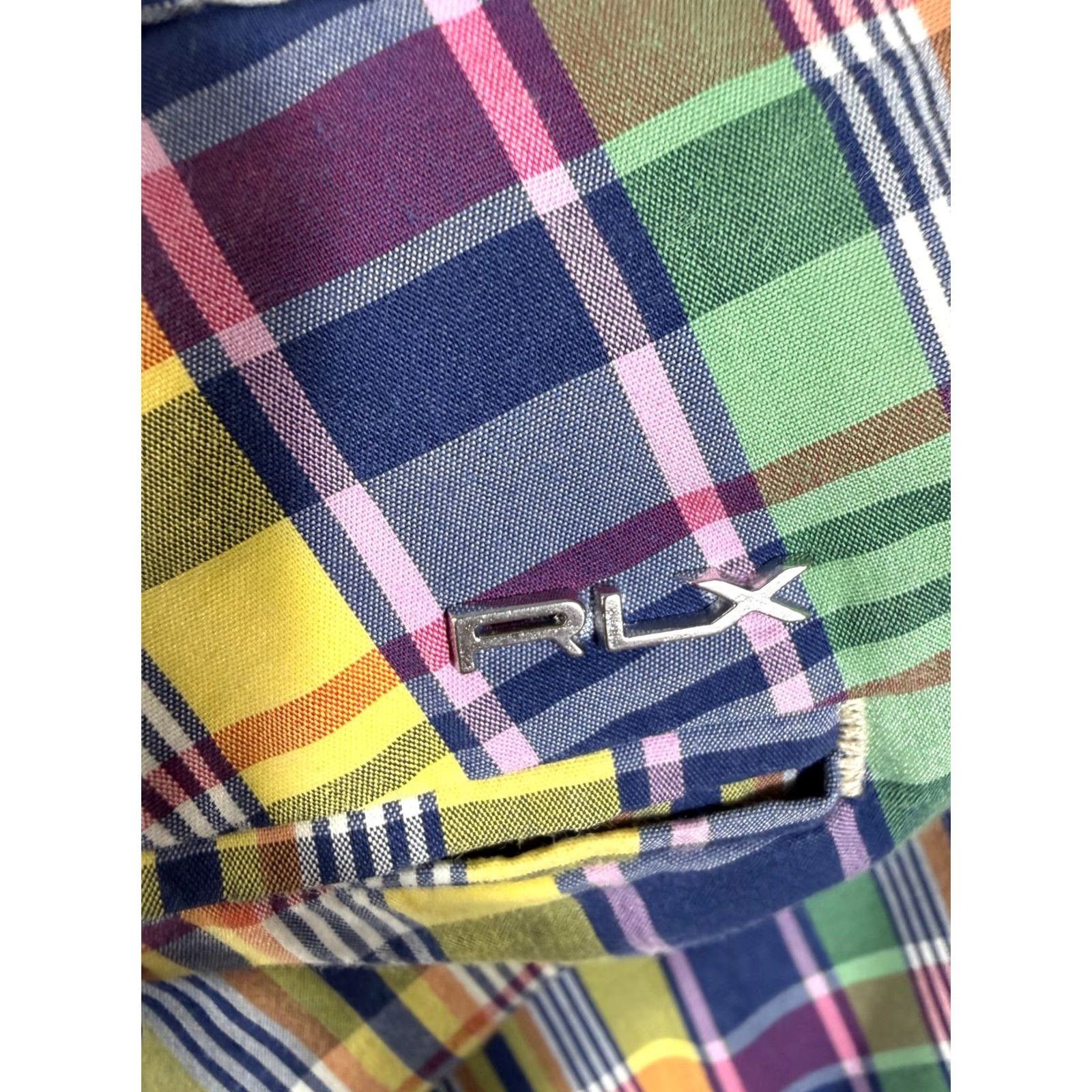 RLX Ralph Lauren Ralph Lauren RLX Shorts Mens 40 Multicolor Plaid Flat Front Performance Golf Chino Size US 40 / EU 56 - 5 Thumbnail