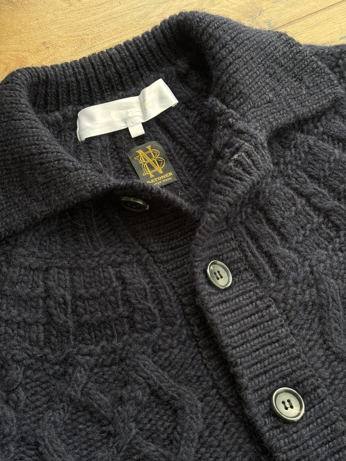 Comme des Garcons Tao Kurihara Comme Des Garcons x Batoner Wool Knit Cardigan Size US M / EU 48-50 / 2 - 7 Thumbnail